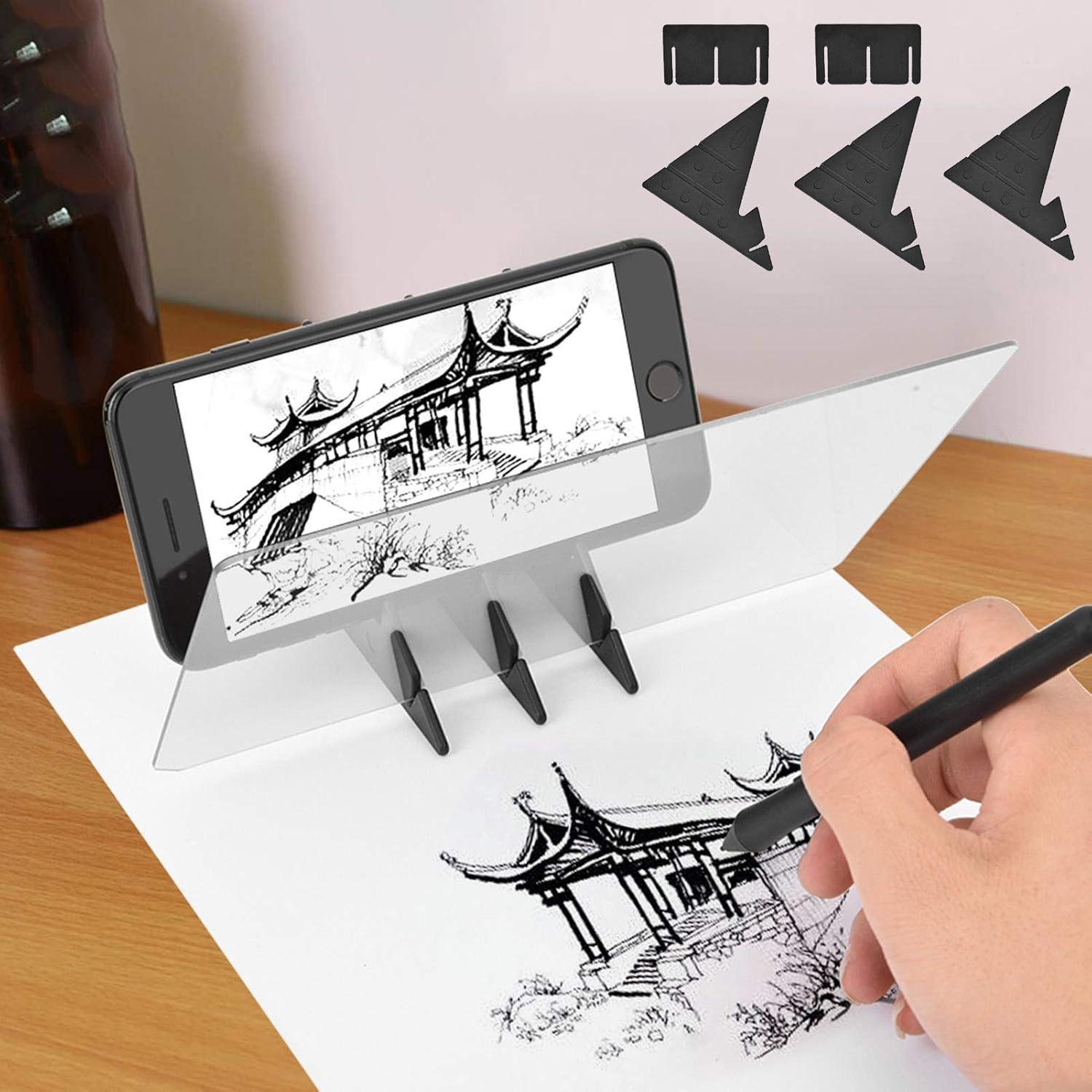 Tablero de Dibujo Portátil Zopsc con Luz LED y Soportes
