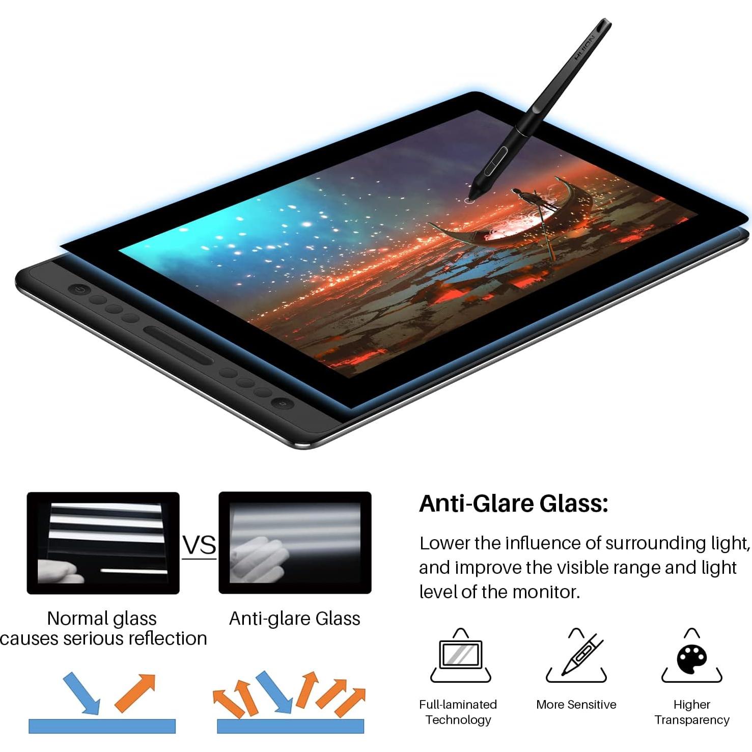 Tableta de Dibujo Huion Kamvas Pro 16 15.6" Full HD