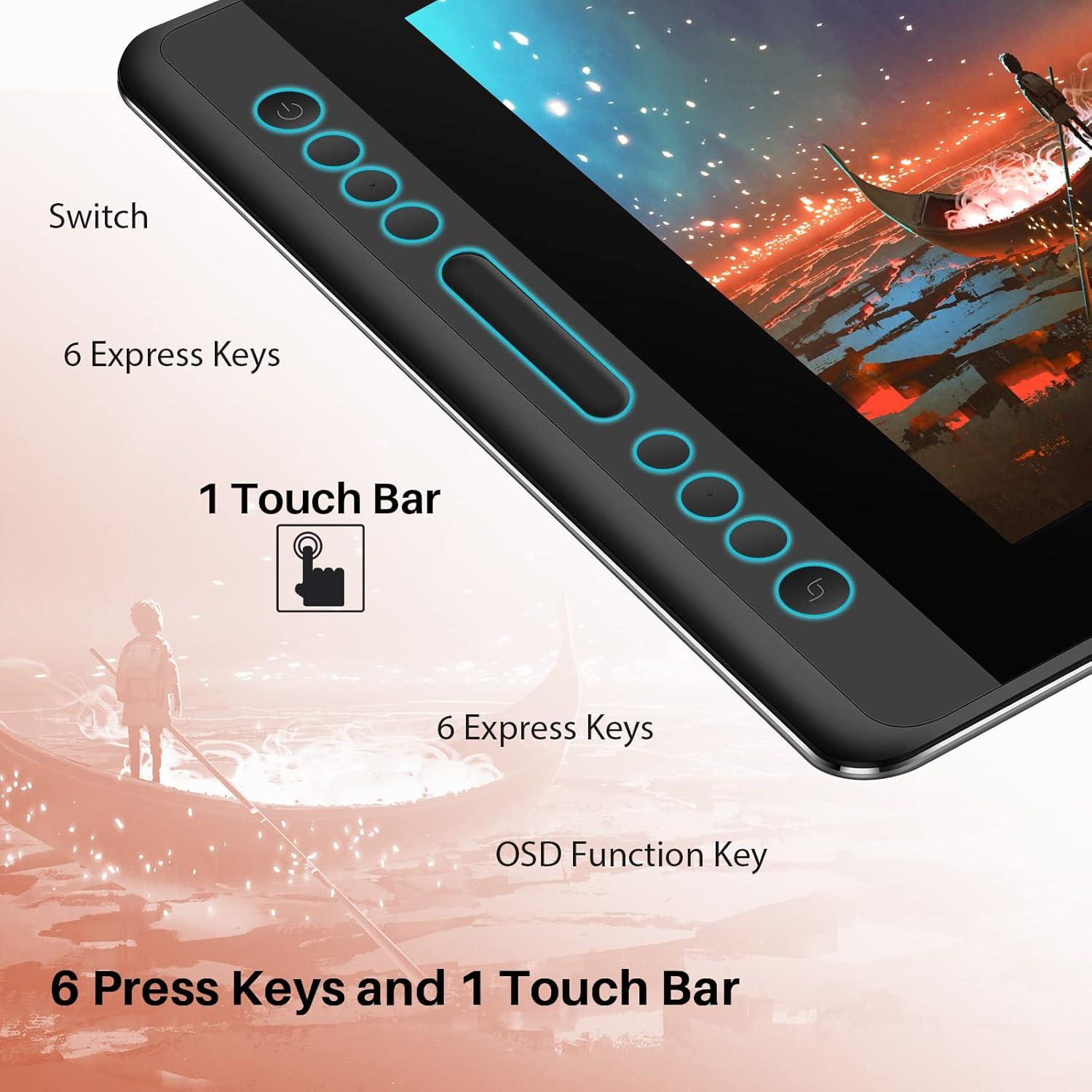 Tableta de Dibujo Huion Kamvas Pro 16 15.6" Full HD