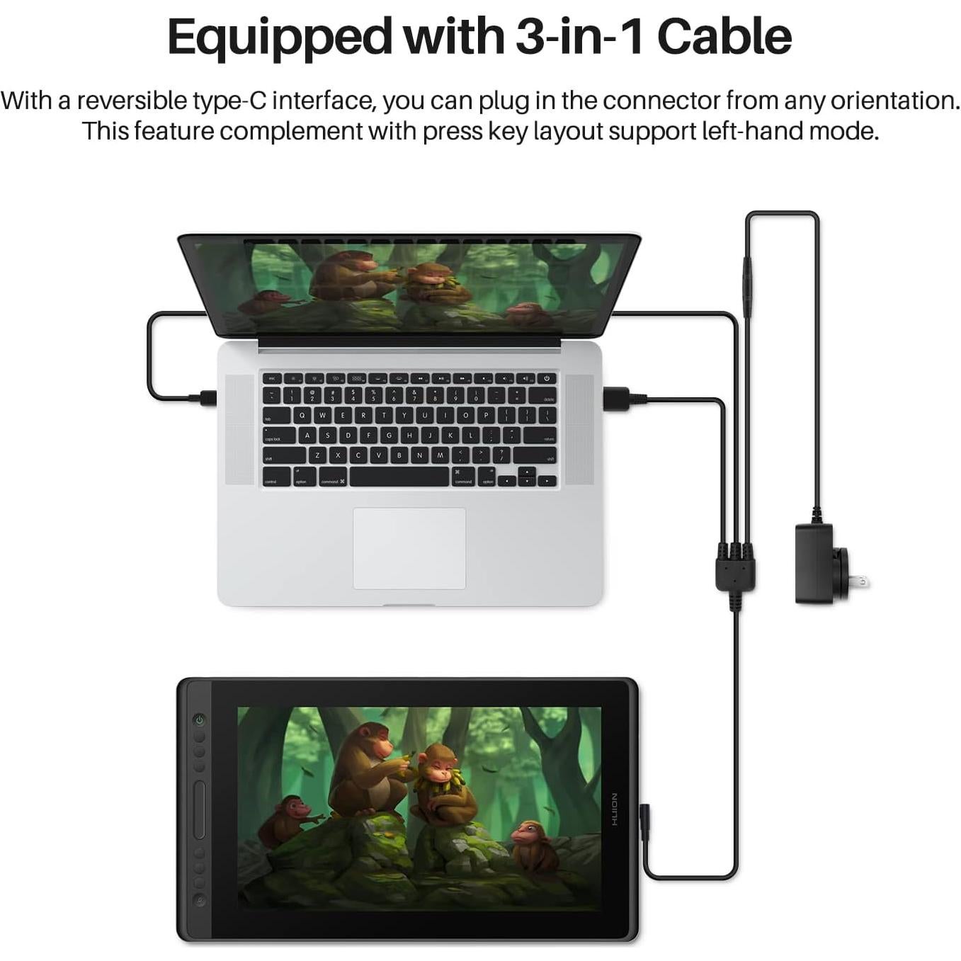 Tableta de Dibujo Huion Kamvas Pro 16 15.6" Full HD