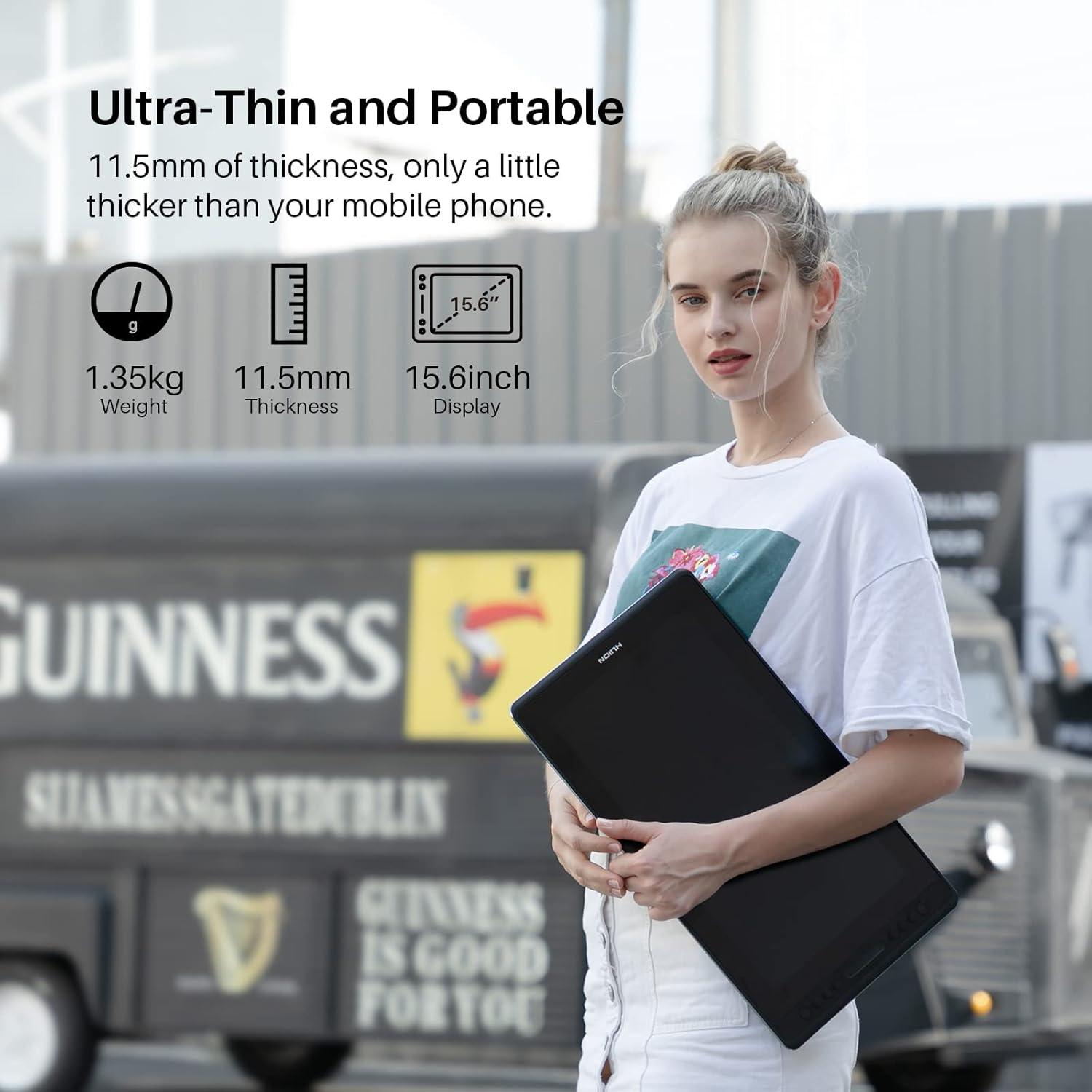 Tableta de Dibujo Huion Kamvas Pro 16 15.6" Full HD