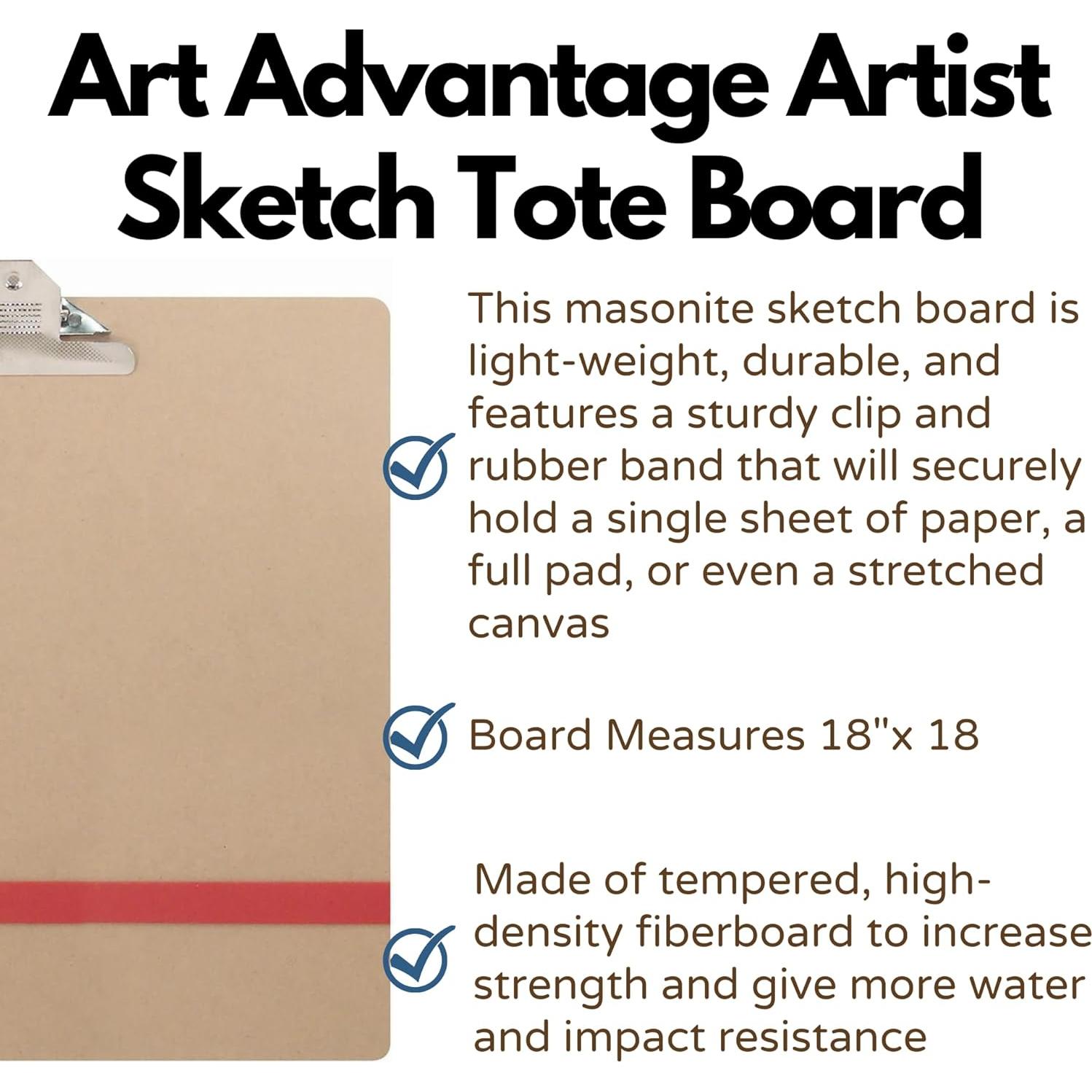 Tablero de Dibujo Art Advantage 45.72x45.72 cm con Clip