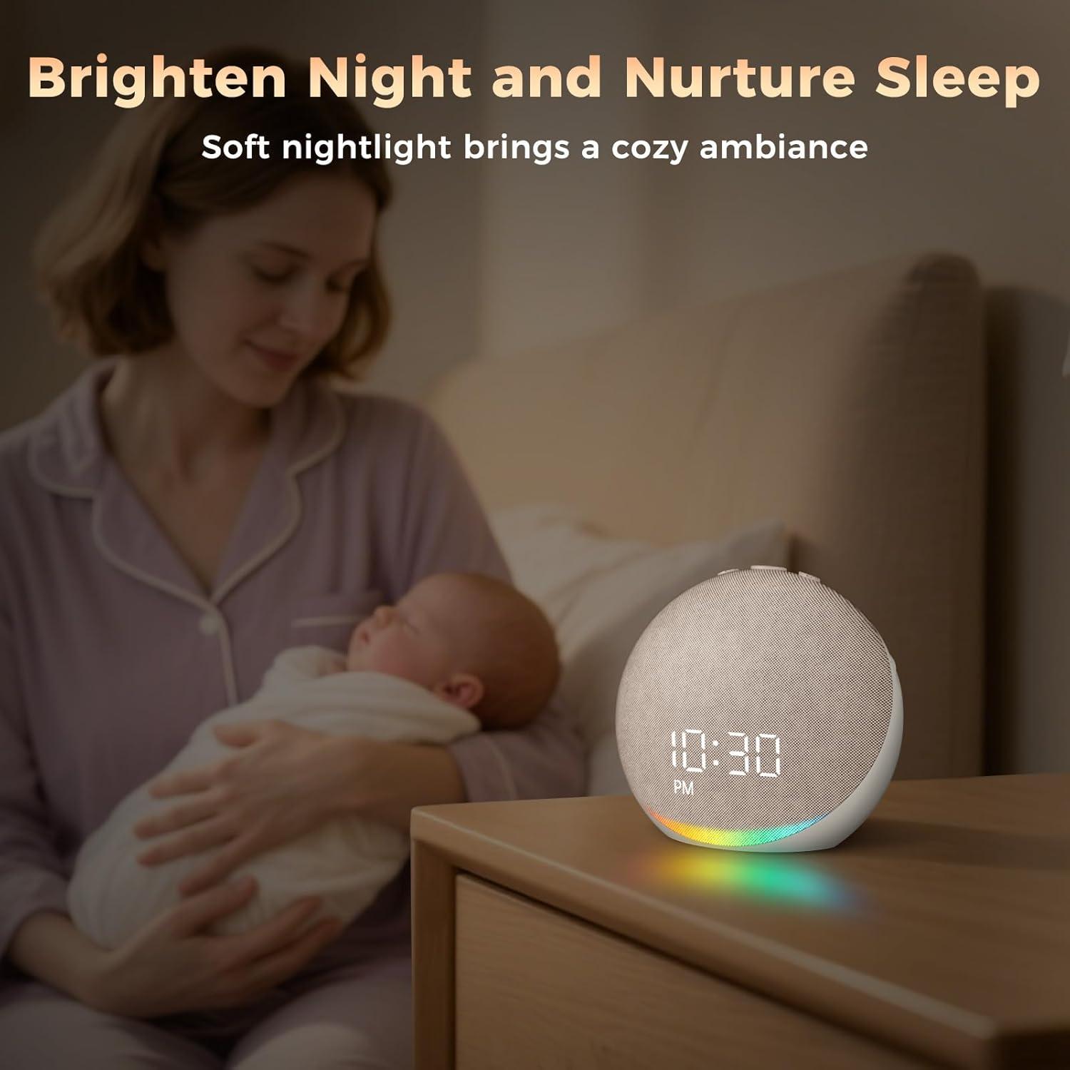 Reloj Despertador Acedeck con Sonidos Naturales y Bluetooth