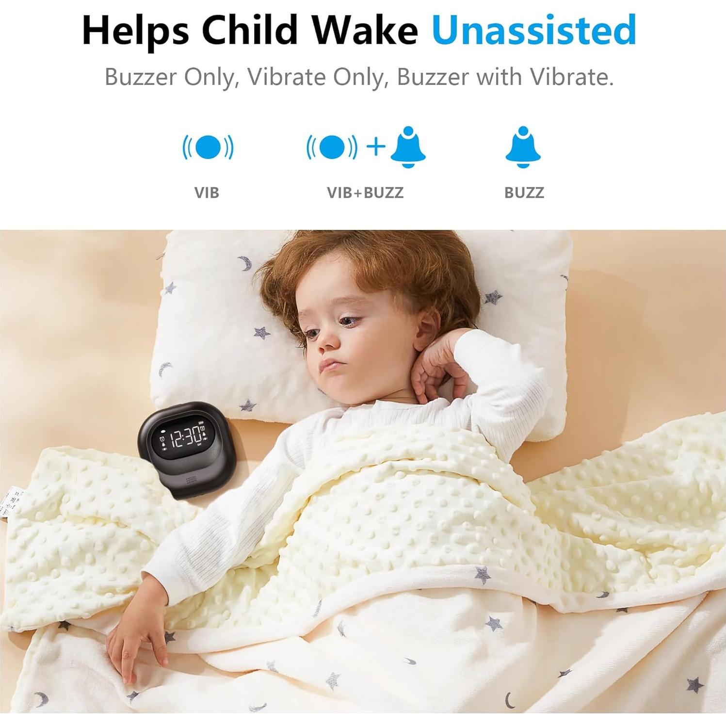 Reloj Despertador Vibrante Mesqool CR1027 Inalámbrico Negro