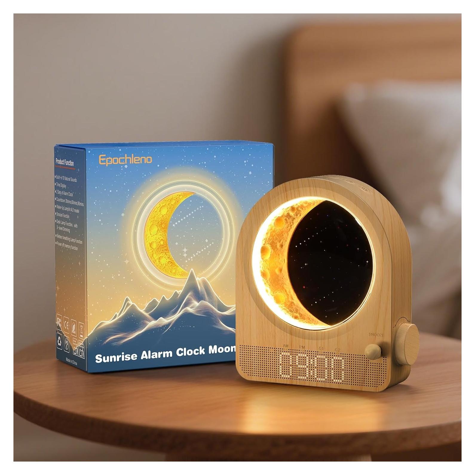 Despertador de Amanecer Epochleno - Luz y Ruido Blanco 10 Sonidos