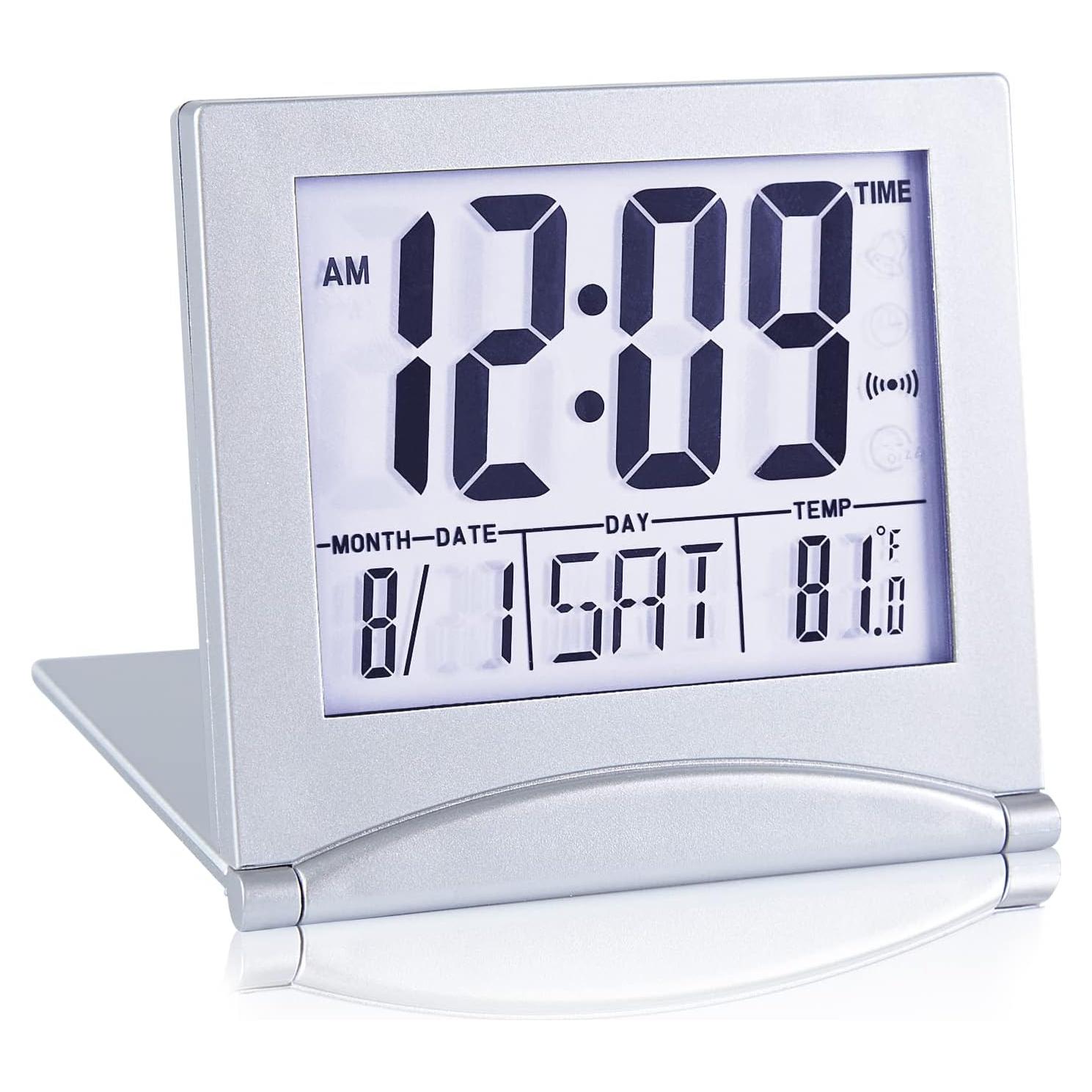 Reloj Despertador Digital KANBIT Compacto con Luz Blanca