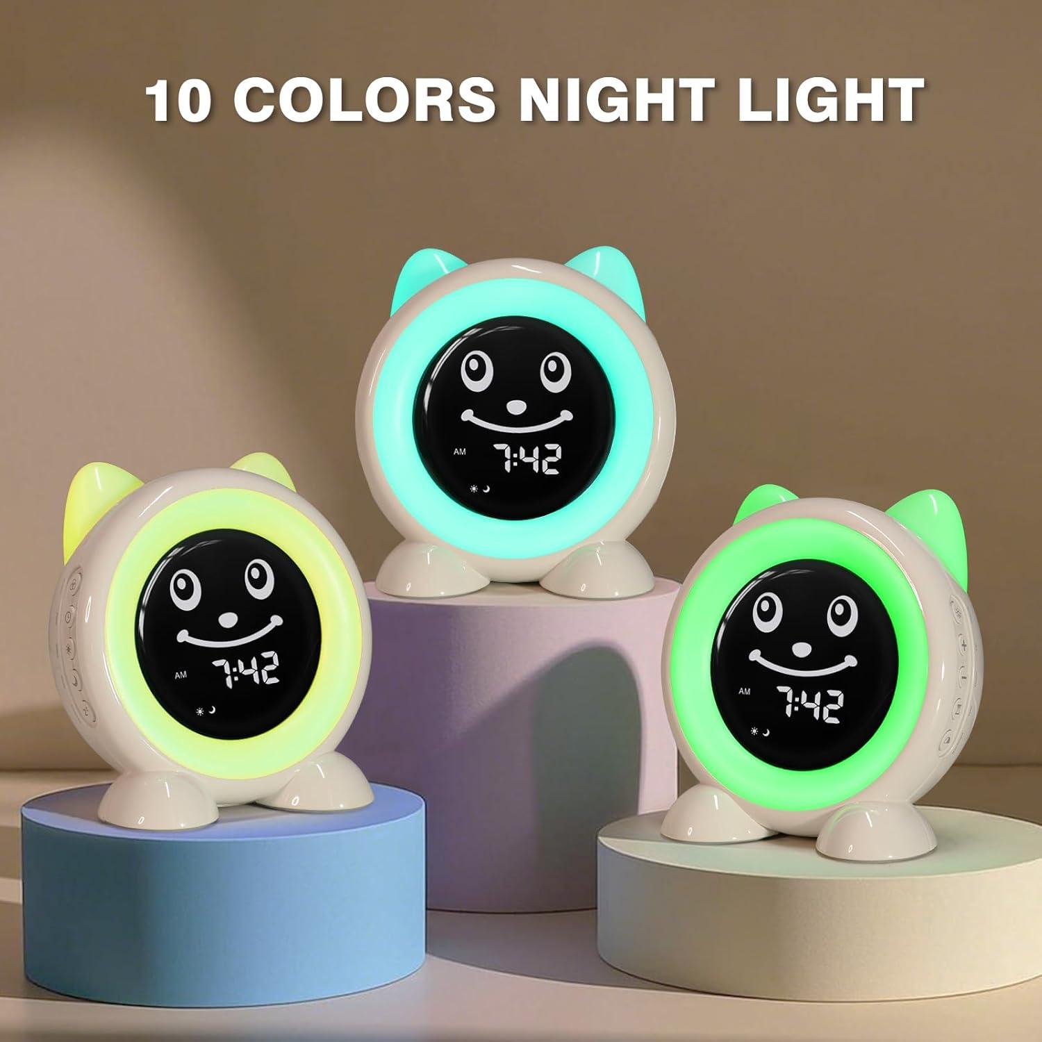 Reloj Despertador Infantil I·CODE A100 con Luz Nocturna