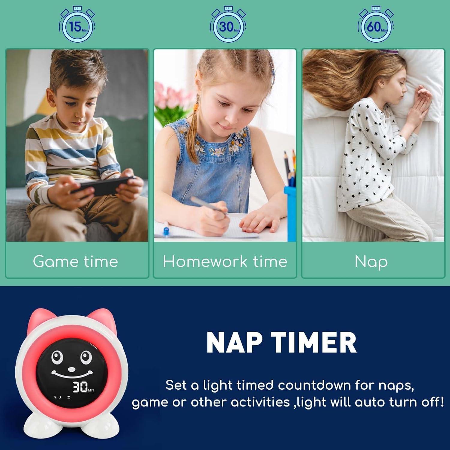 Reloj Despertador Infantil I·CODE A100 con Luz Nocturna