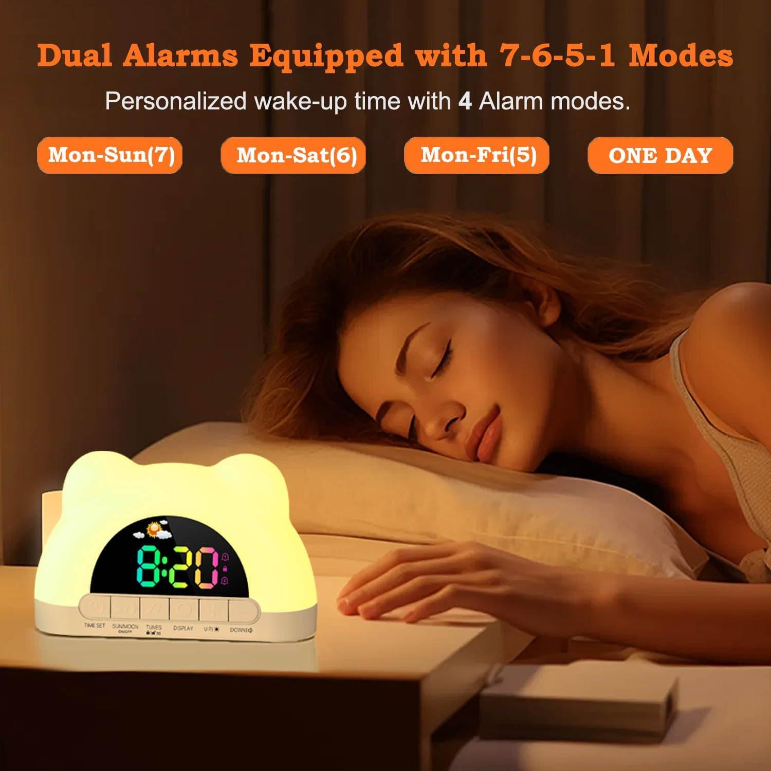 Reloj Despertador Digital Azyh para Niños con Luz y Música