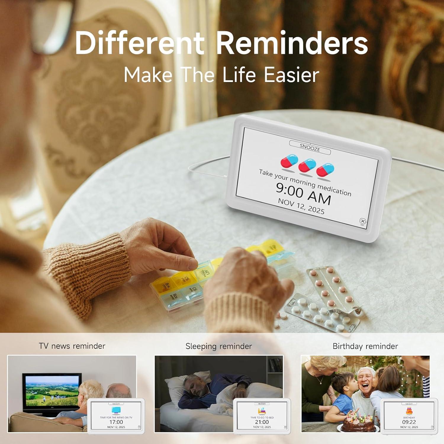 Reloj Digital Raynic CR1029 con Calendario y 20 Alarmas