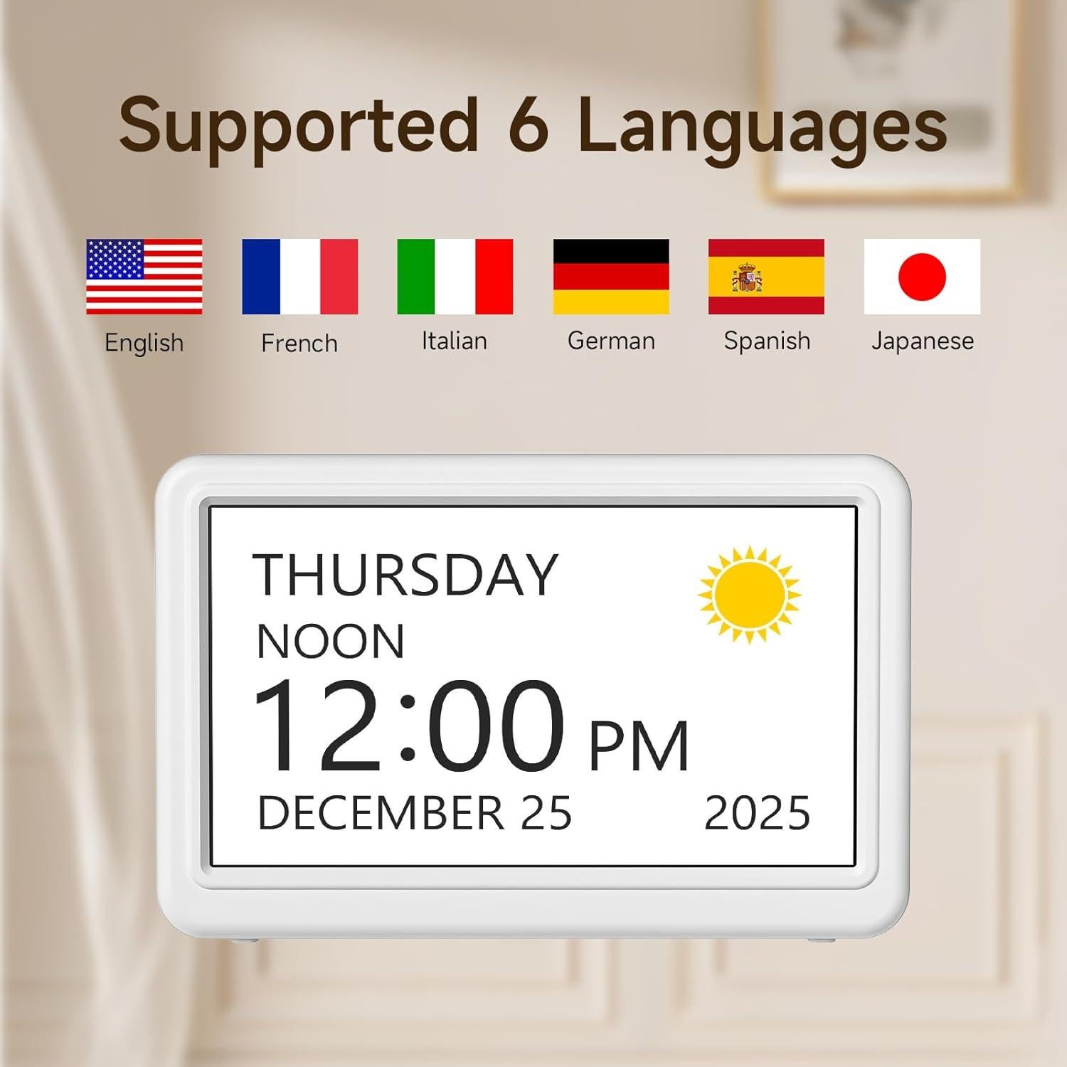 Reloj Digital Raynic CR1029 con Calendario y 20 Alarmas