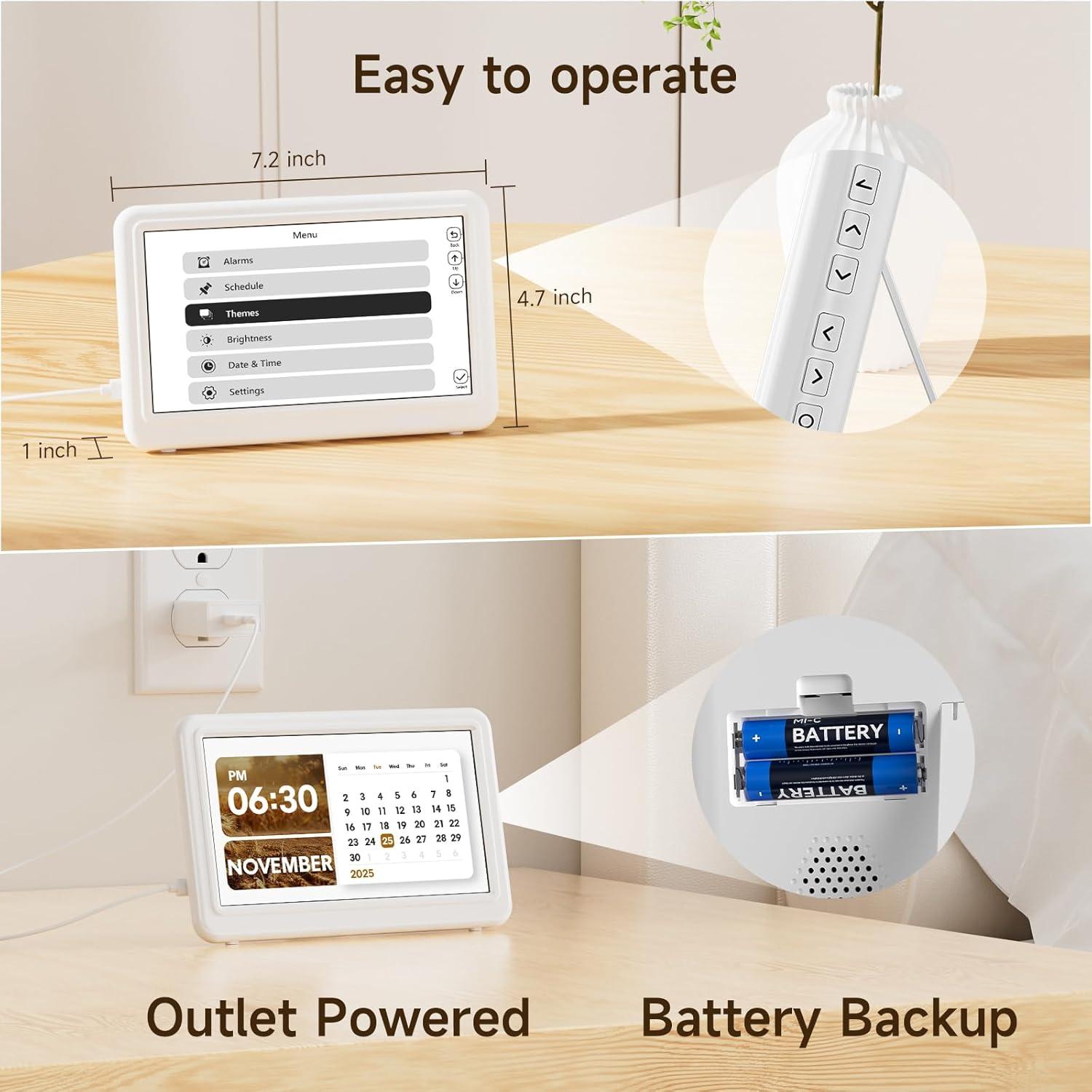 Reloj Digital Raynic CR1029 con Calendario y 20 Alarmas