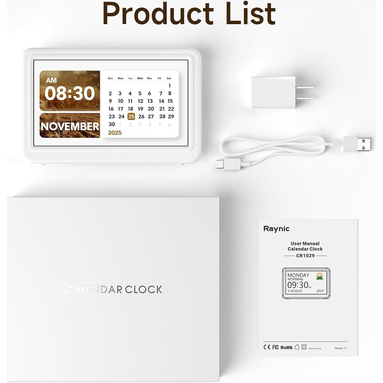 Reloj Digital Raynic CR1029 con Calendario y 20 Alarmas