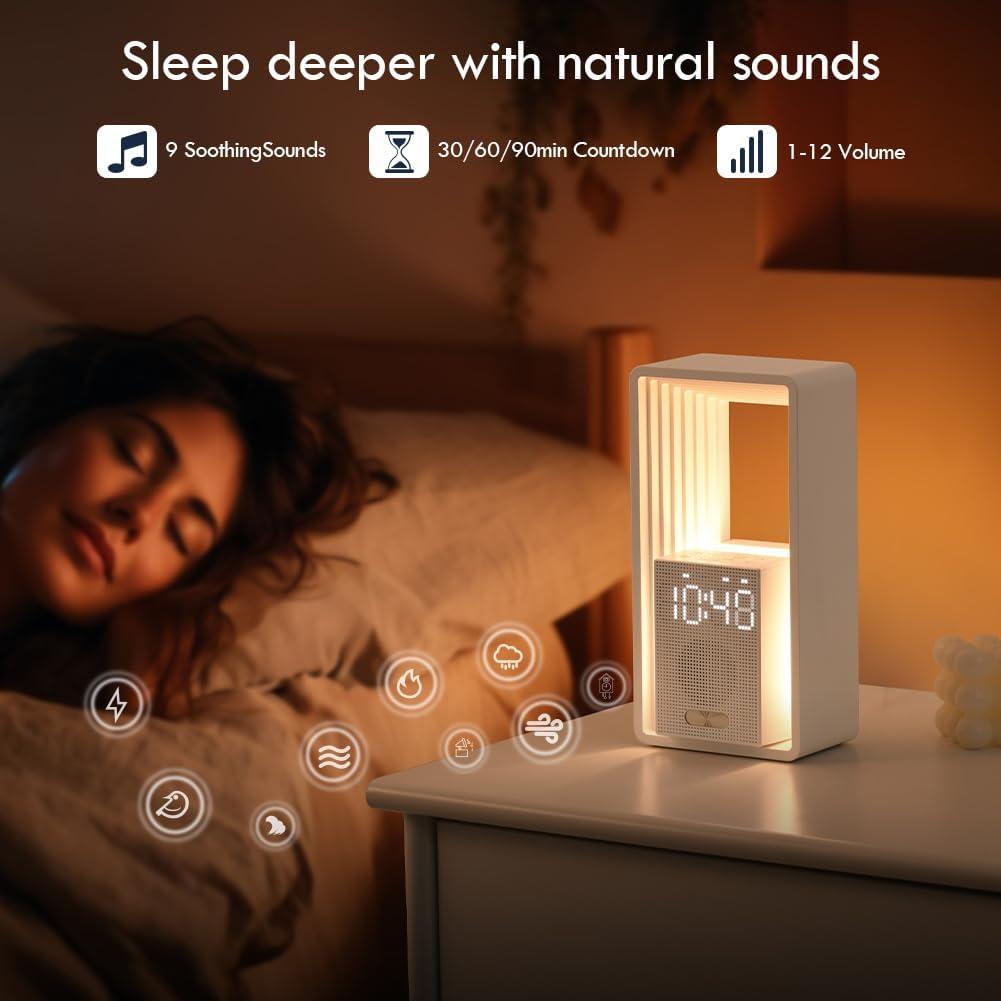 Reloj Despertador Digital WILIT con Luz de Amanecer y Sonidos