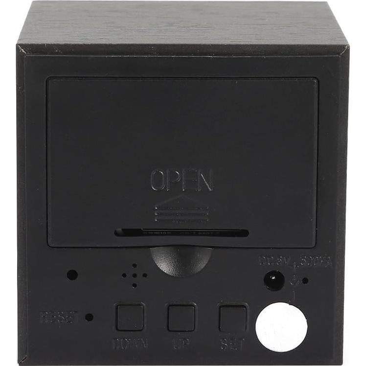 Reloj Despertador Digital Lancoon AC10 - Madera LED 6x6cm