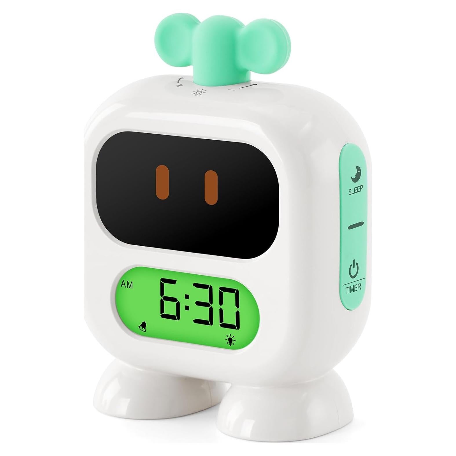 Reloj Despertador Infantil Seucasu S300 Verde con Luz