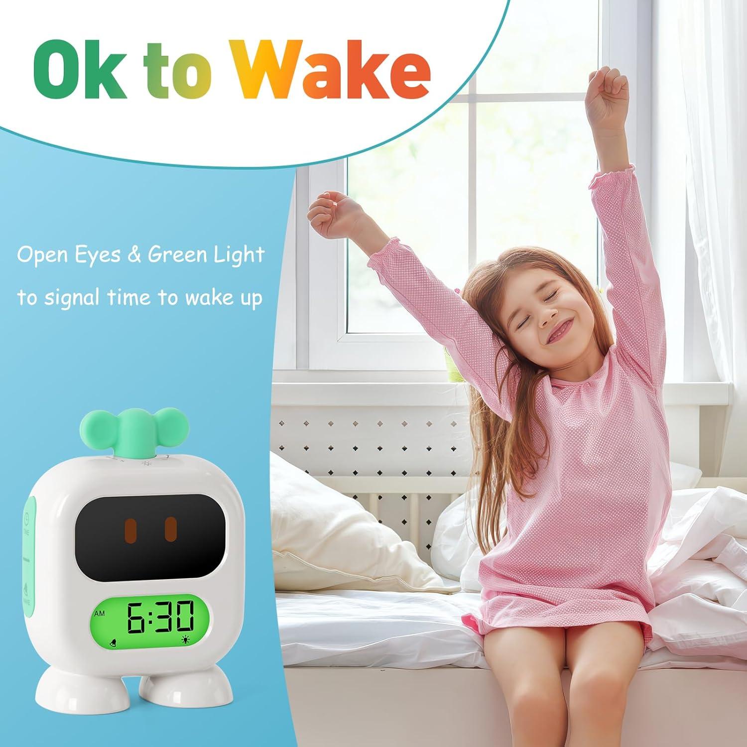 Reloj Despertador Infantil Seucasu S300 Verde con Luz