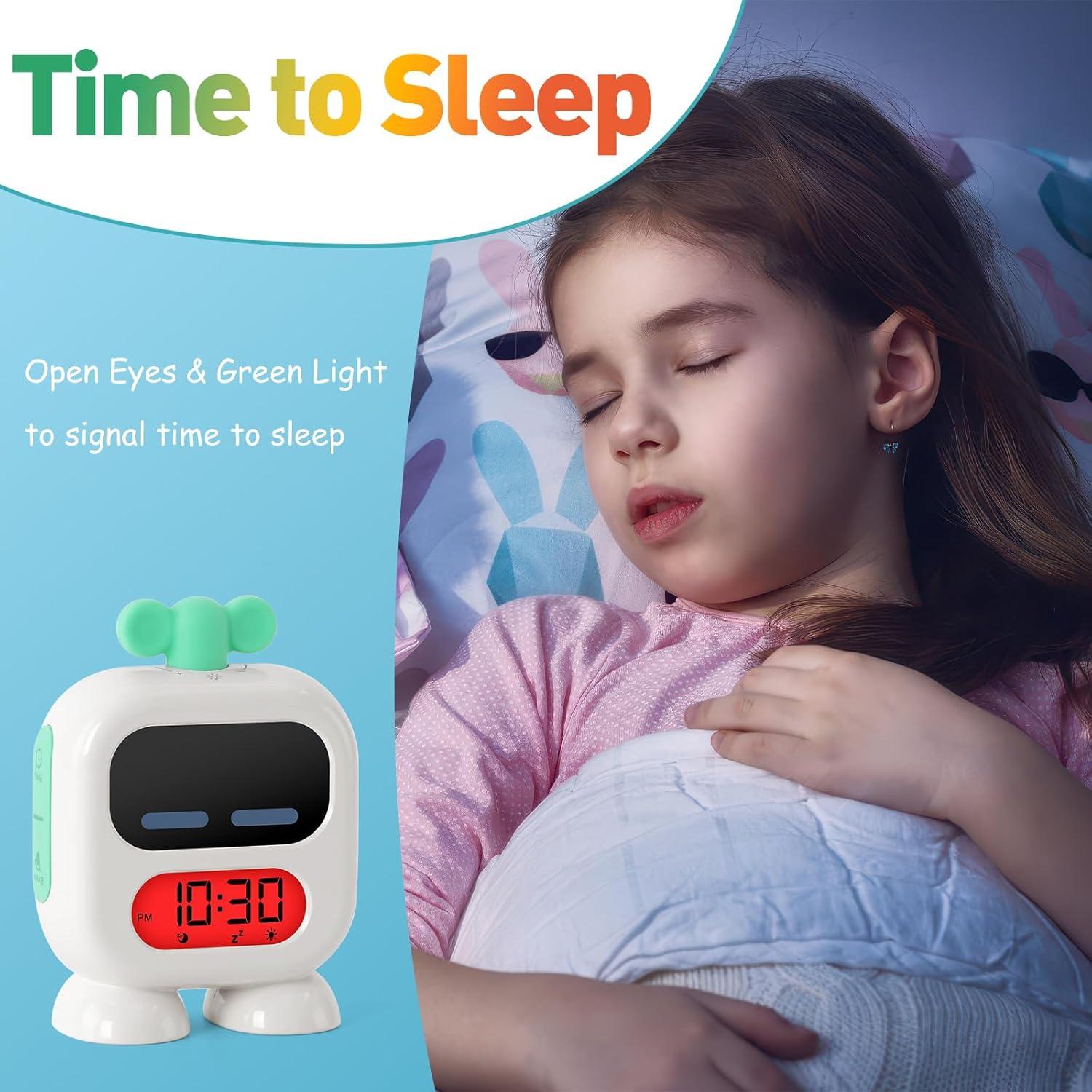 Reloj Despertador Infantil Seucasu S300 Verde con Luz
