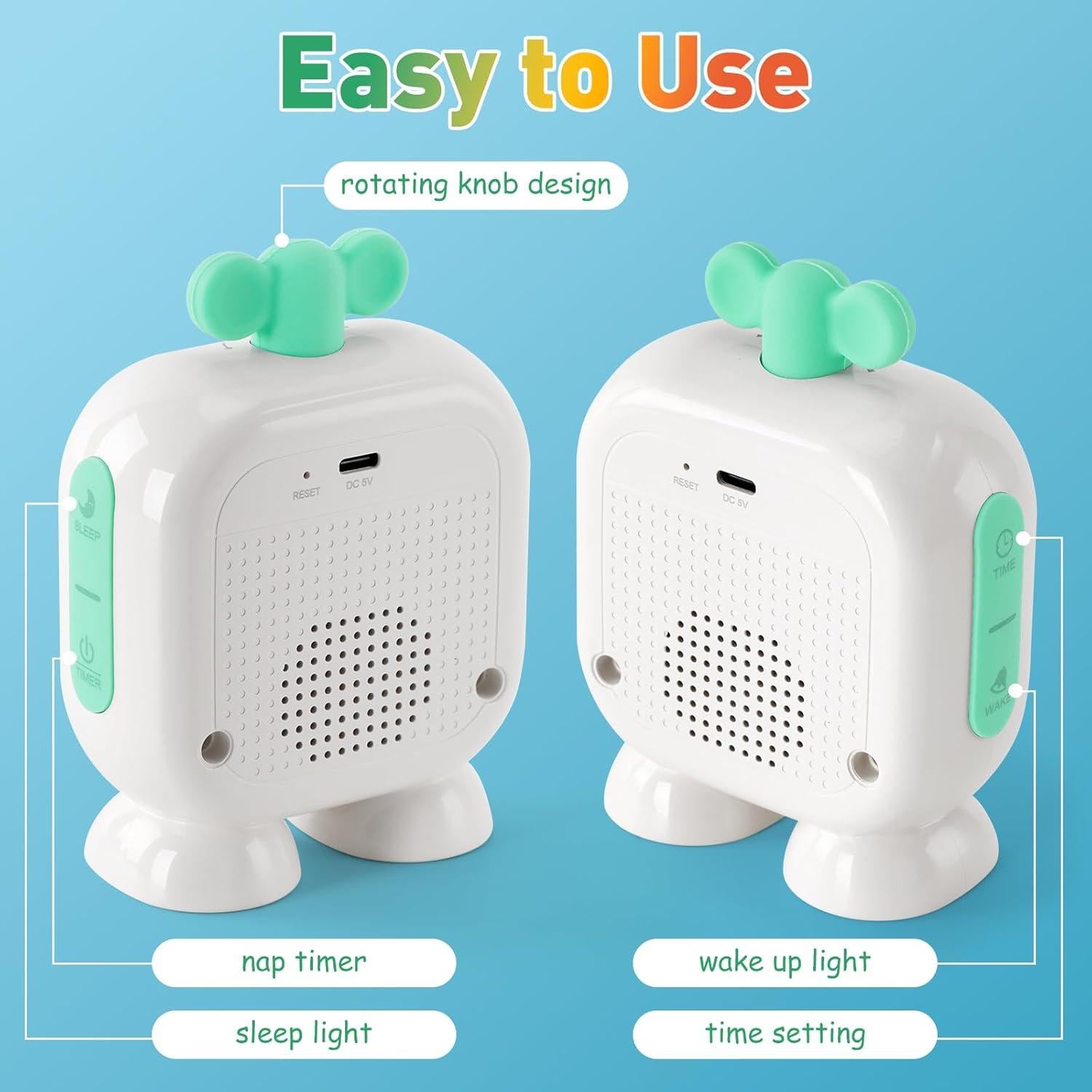 Reloj Despertador Infantil Seucasu S300 Verde con Luz