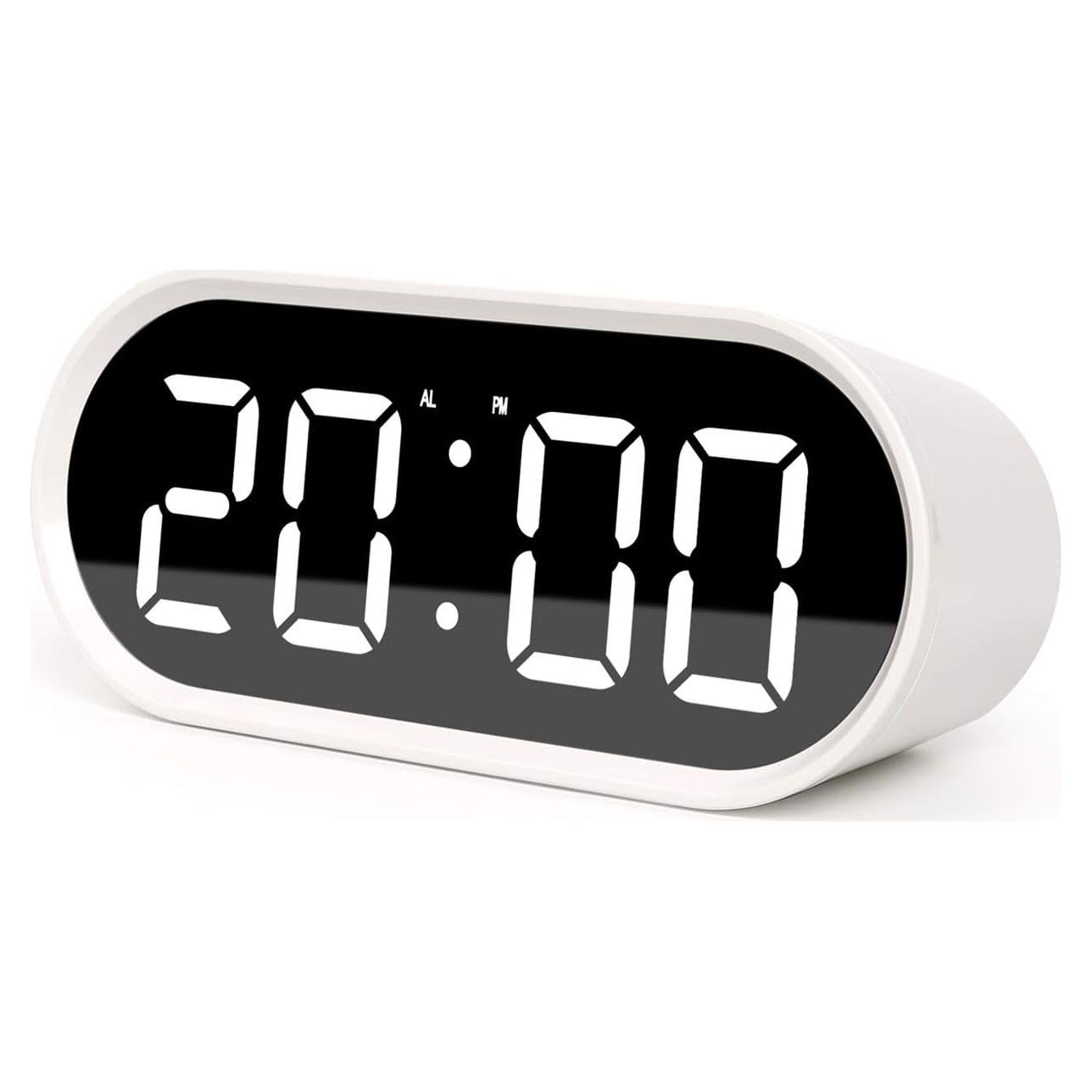 Reloj Despertador Digital Mooas Pop Mirror LED Blanco
