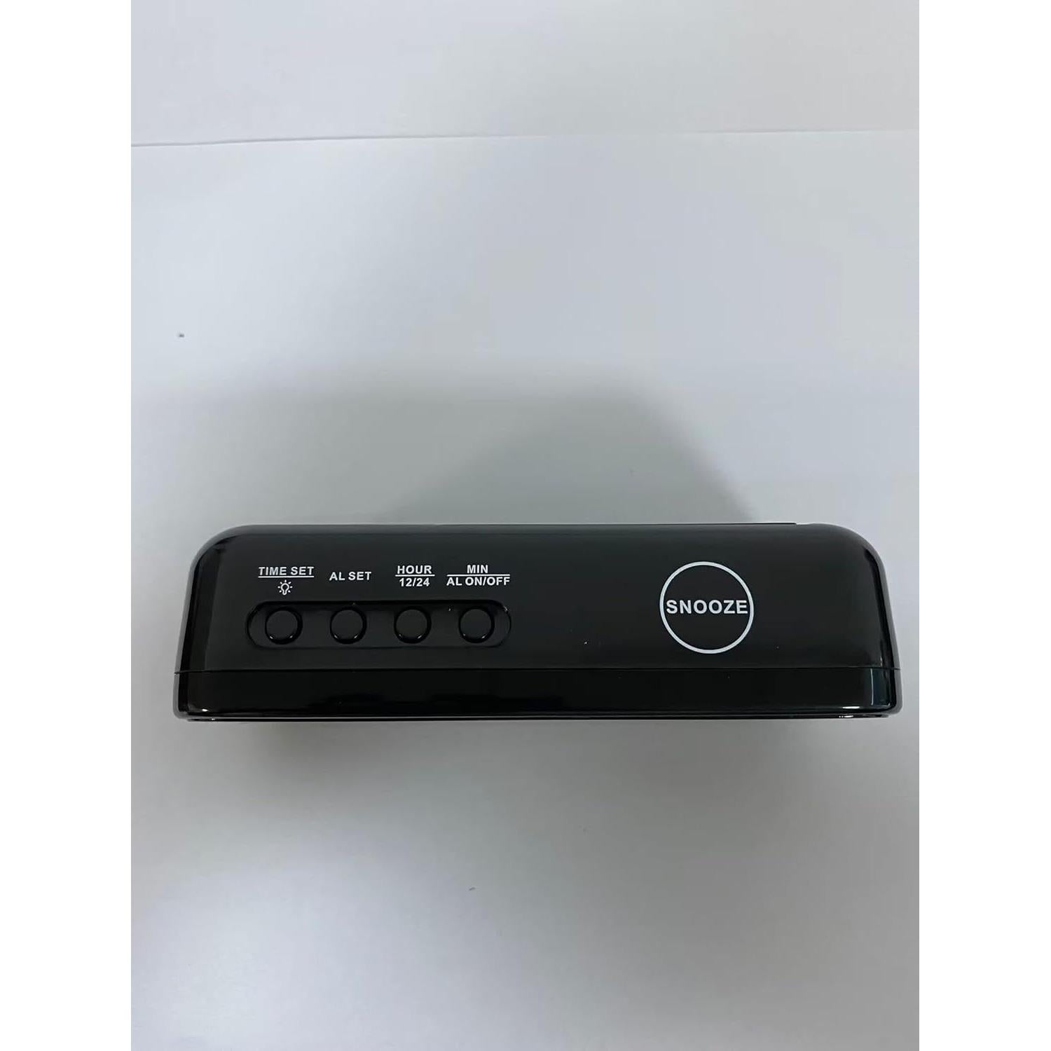 Reloj Despertador Digital Timegyro Compacto LED Negro-Verde