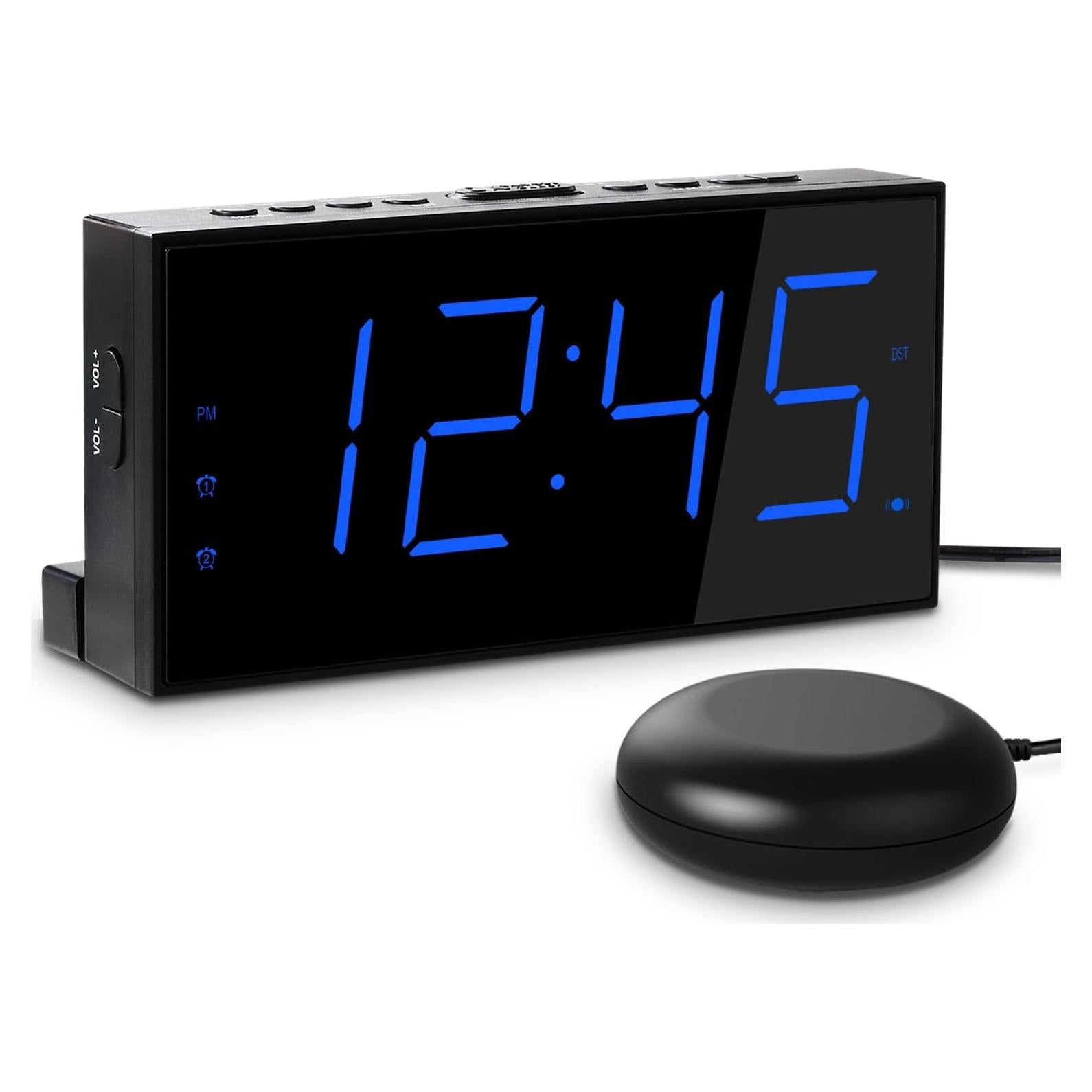 Reloj Despertador Vibrador Mesqool M-CR1001EM Azul 7"