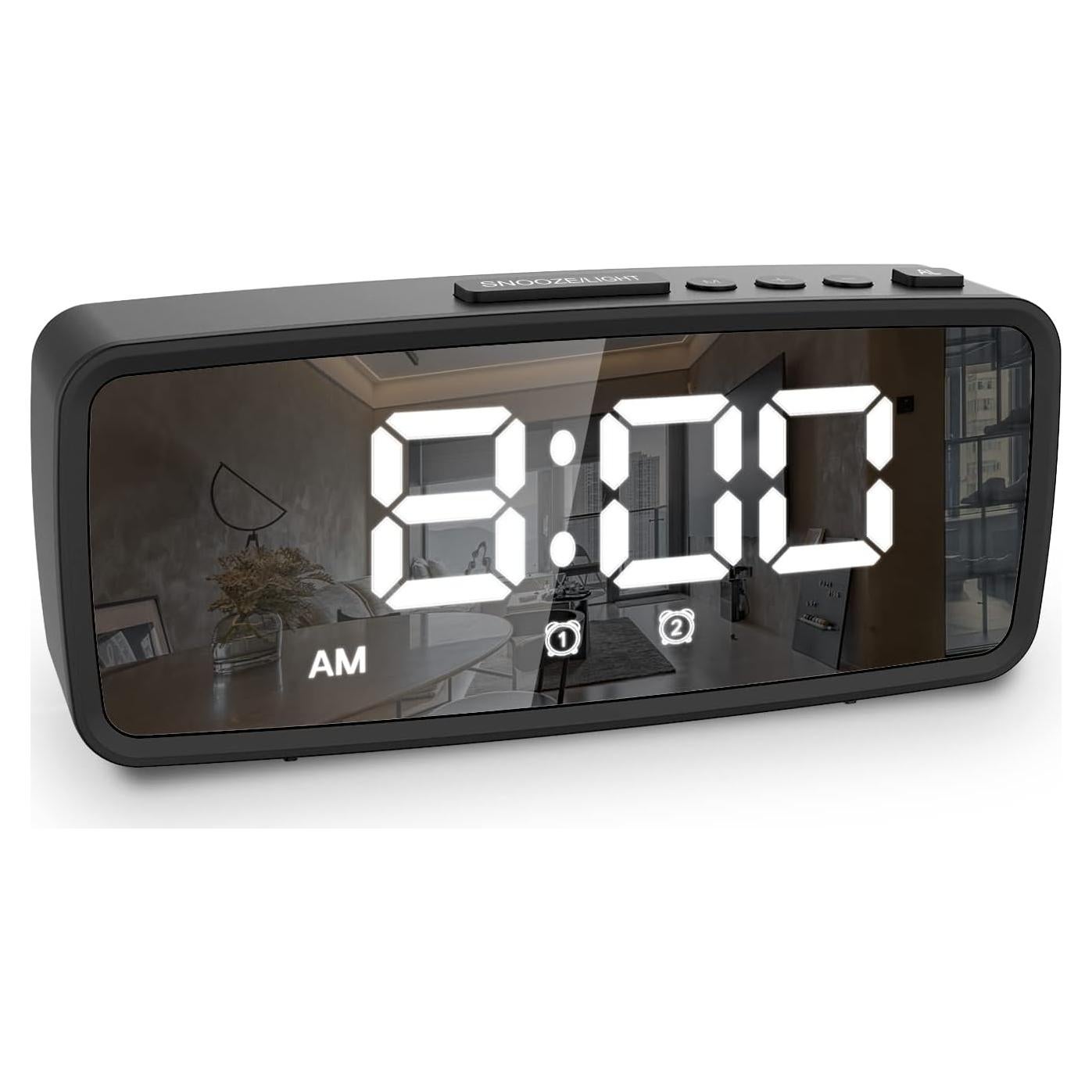 Reloj Despertador Digital VAUNO con Pantalla LED Ajustable