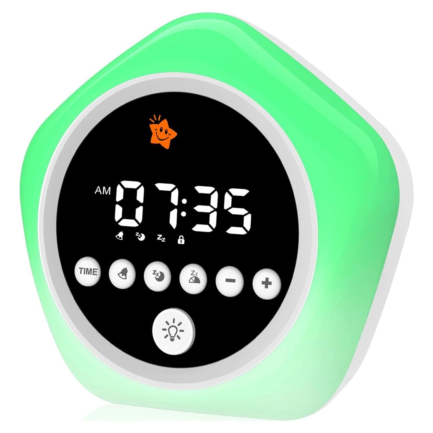 Reloj Despertador Estrella DINVEL para Niños con Luz y Sonido