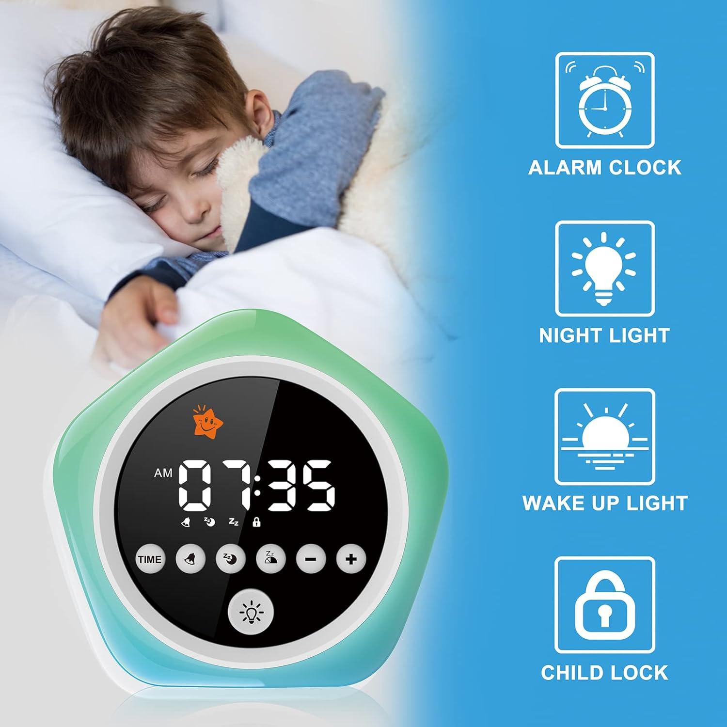 Reloj Despertador Estrella DINVEL para Niños con Luz y Sonido