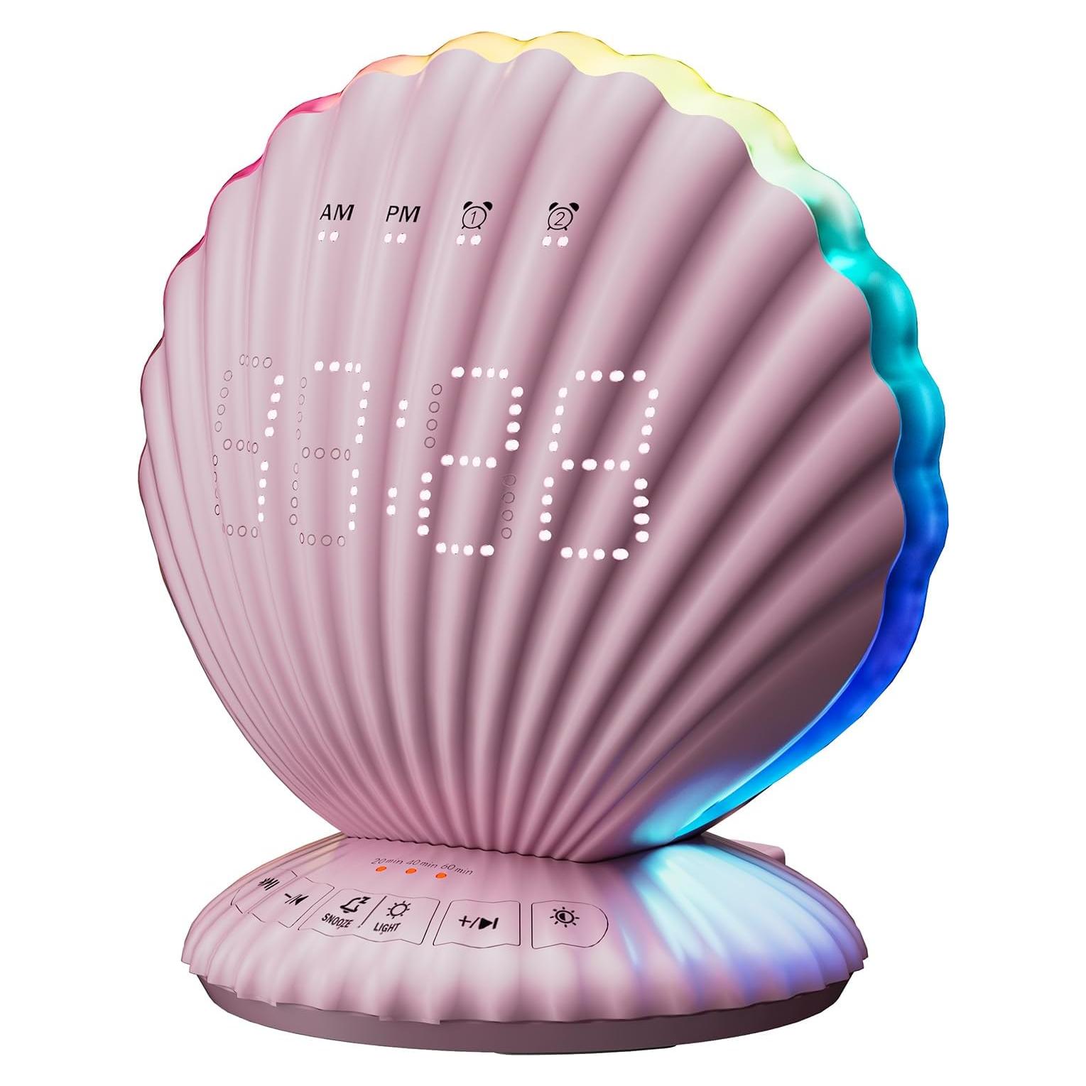 Reloj Despertador Bluetooth CHOUYONL con Luz Nocturna RGB