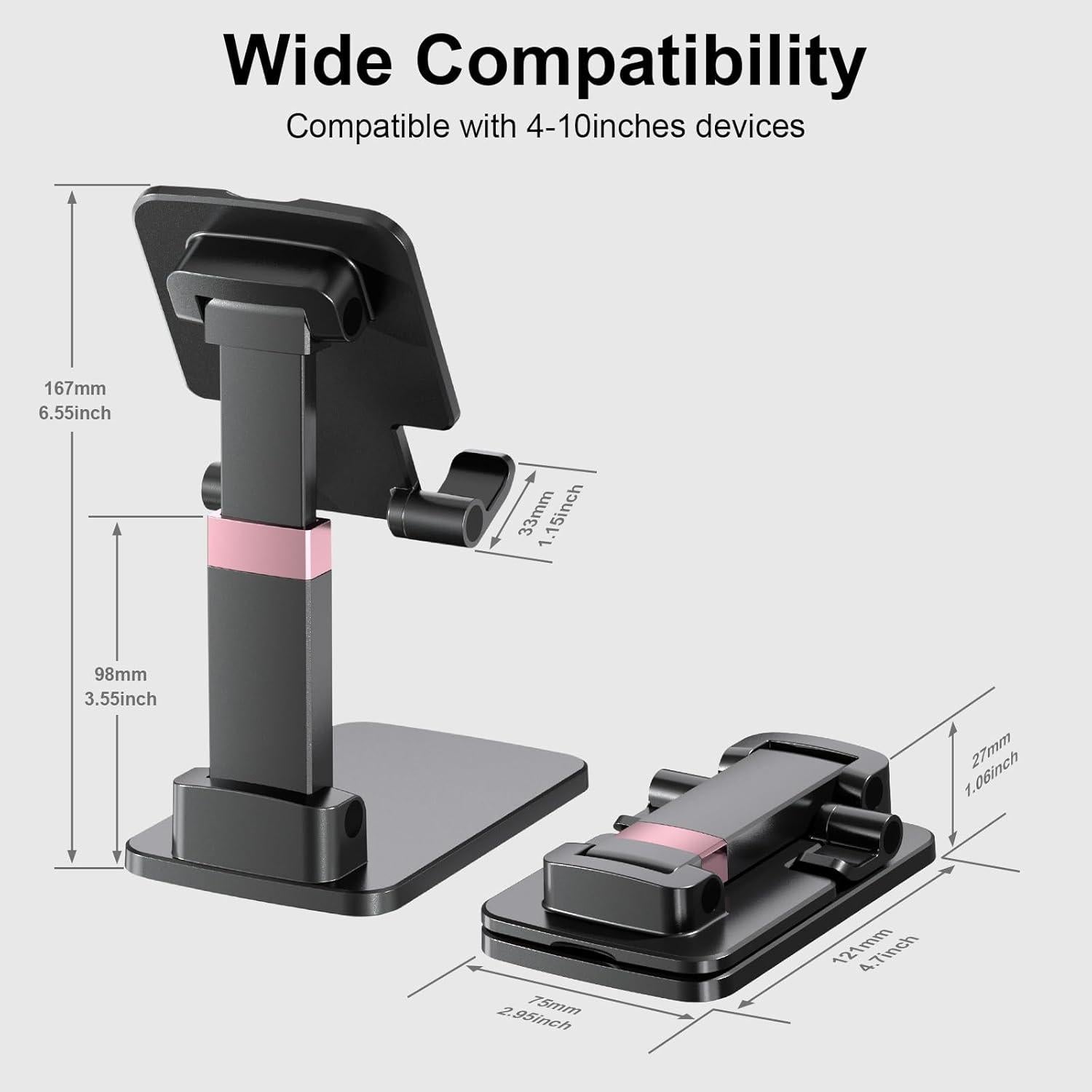 Soporte Ajustable para Teléfono de Escritorio Meilibao Negro