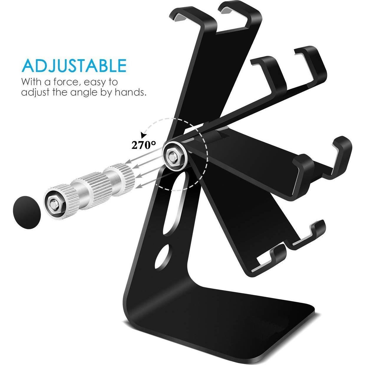 Soporte de Teléfono Celular Ajustable Emoly con Base Antideslizante