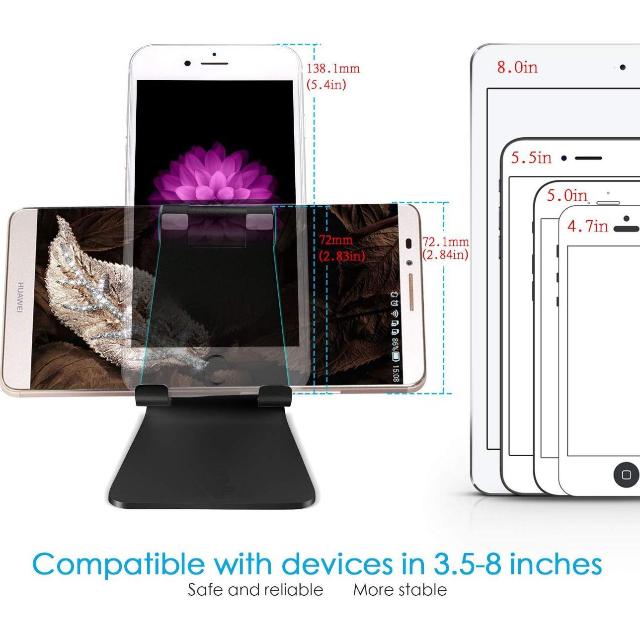 Soporte de Teléfono Celular Ajustable Emoly con Base Antideslizante