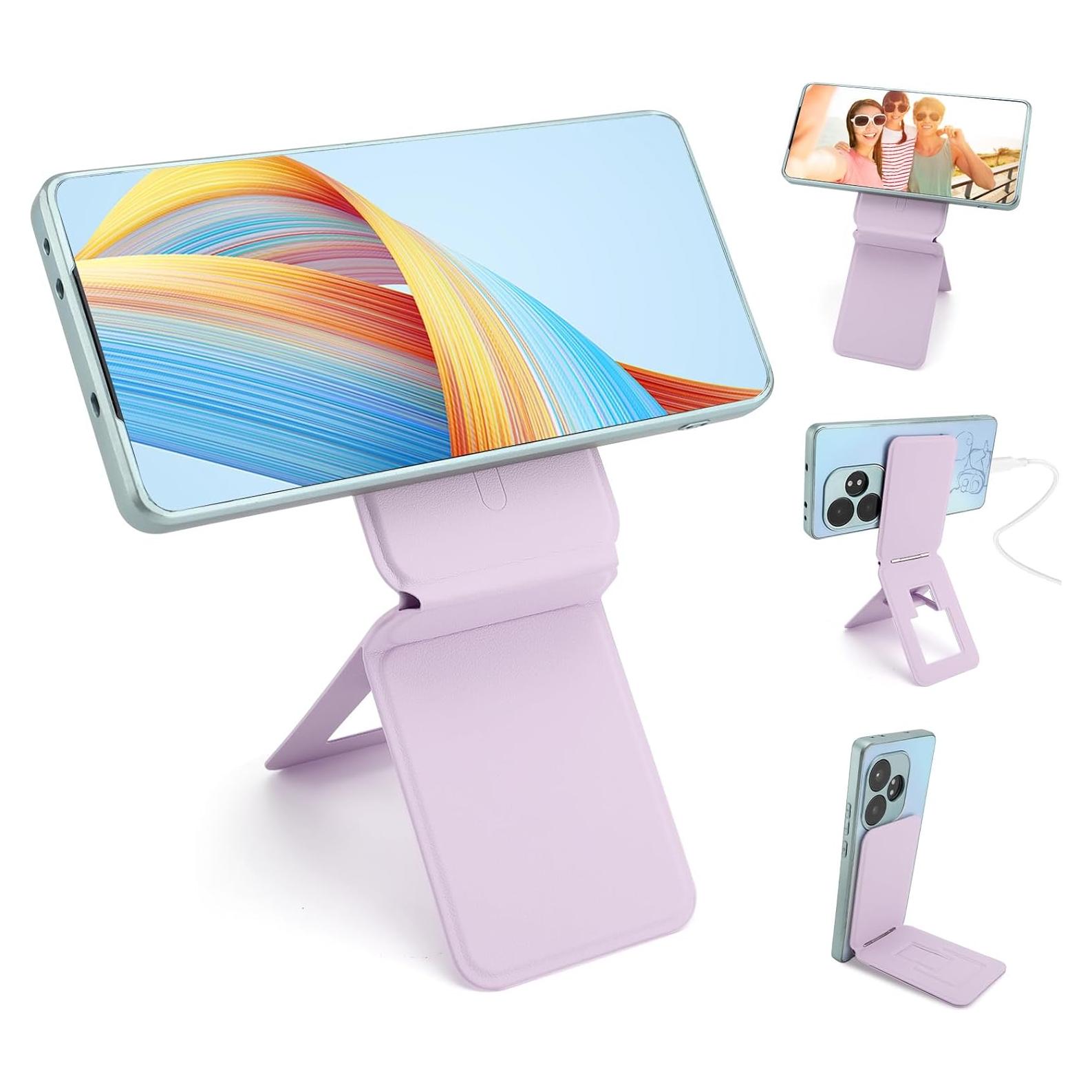 Soporte para Teléfono Magnético Plegable Gugxiom - Color Púrpura