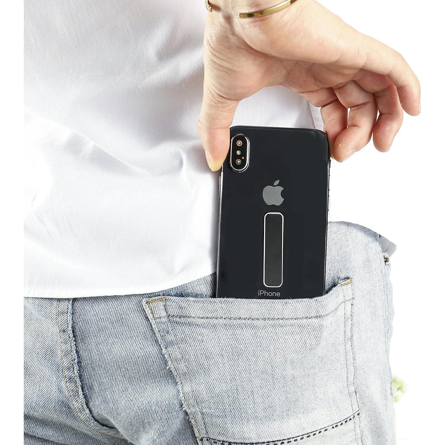 Soporte para Teléfono Litewon Ajustable Negro - Adhesivo Fuerte