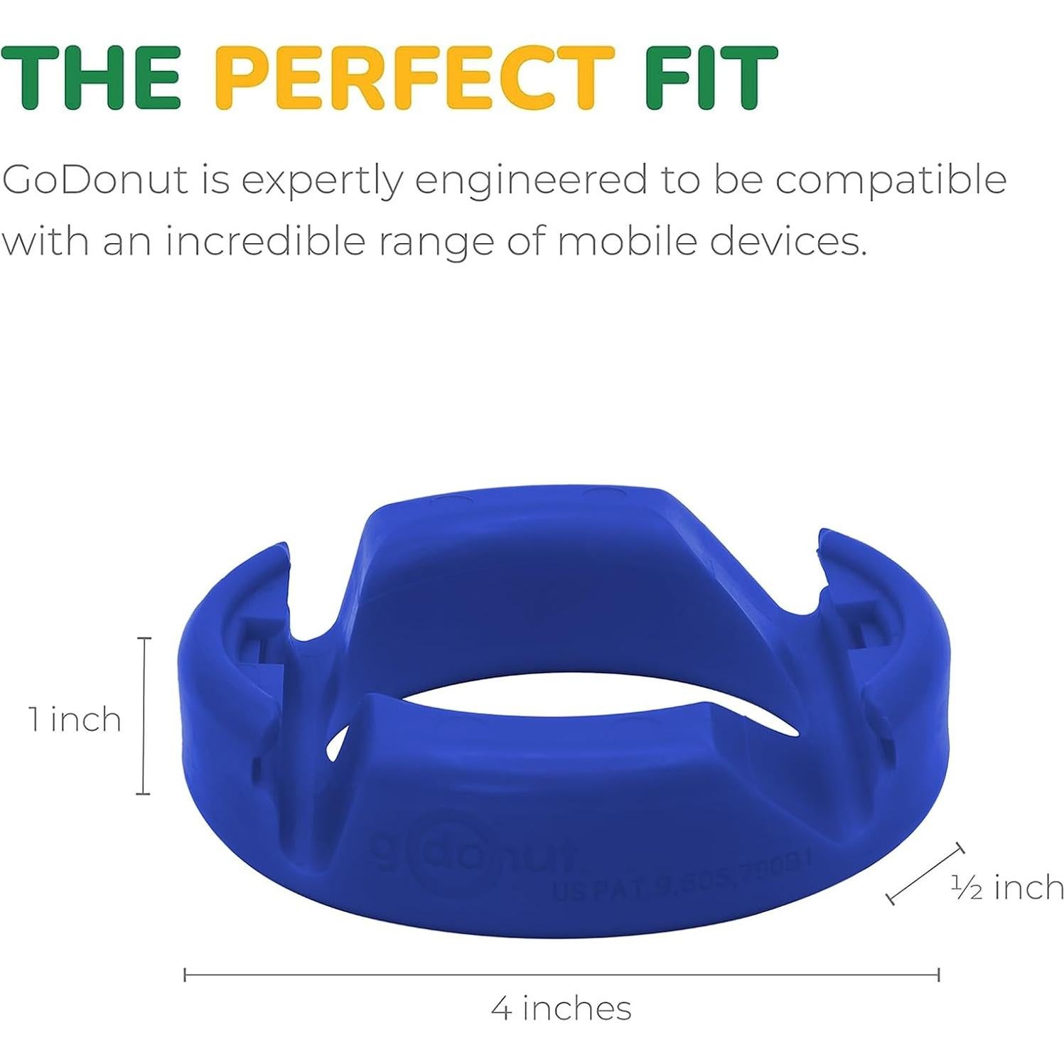 Soporte para Teléfono GoDonut PLUS+ Azul - Compatible con Smartphones y Tabletas