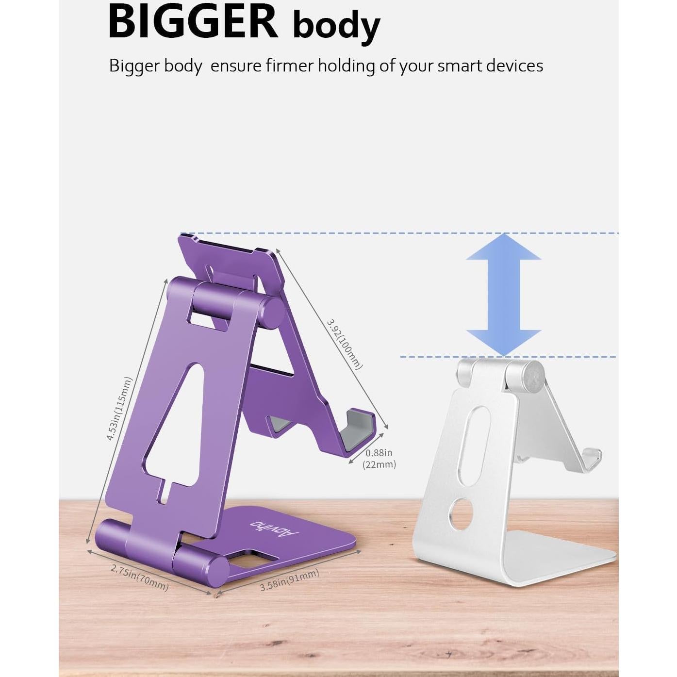 Soporte Ajustable para Teléfono Móvil Aoviho H6 Púrpura