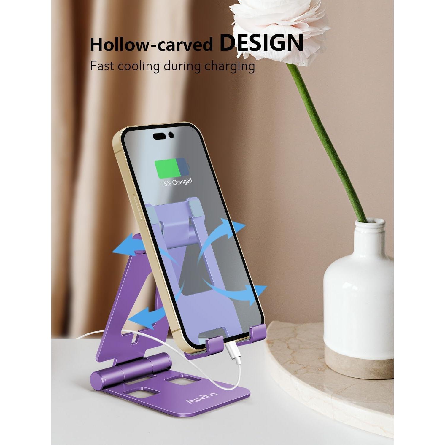 Soporte Ajustable para Teléfono Móvil Aoviho H6 Púrpura