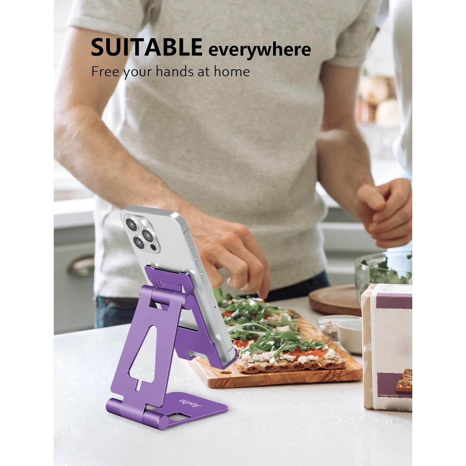 Soporte Ajustable para Teléfono Móvil Aoviho H6 Púrpura