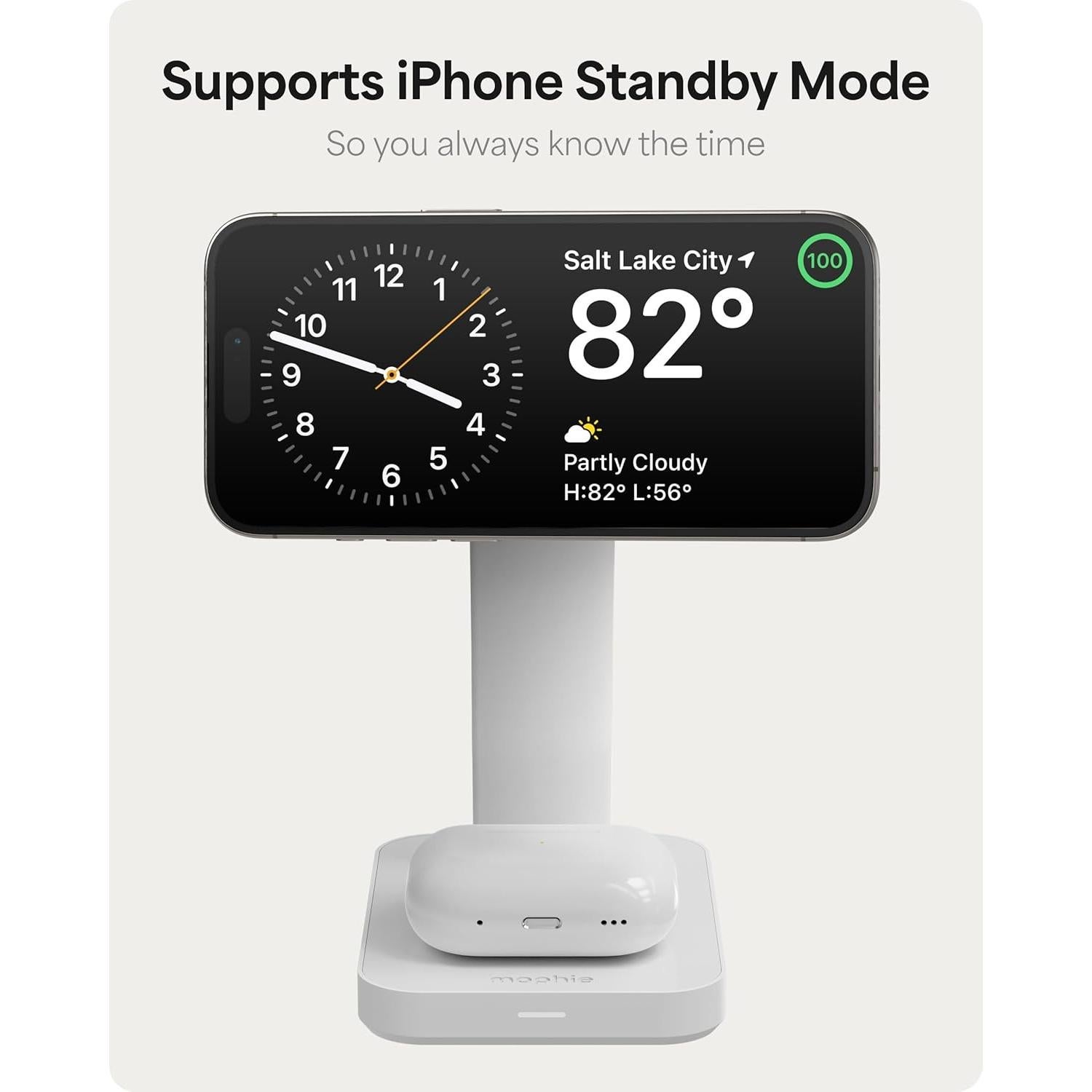 Mophie Snap+ Soporte Carga Inalámbrica 3-en-1 MagSafe Qi2