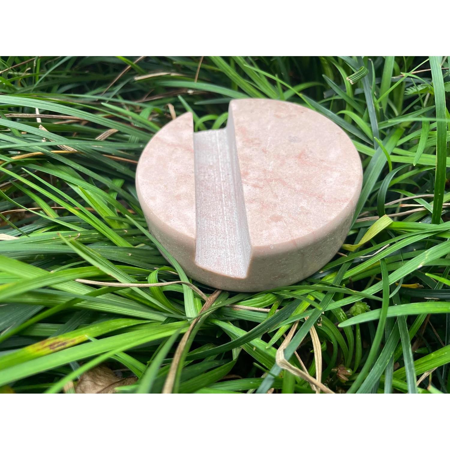 Soporte de teléfono de mármol FASHCIAGA rosa para escritorio