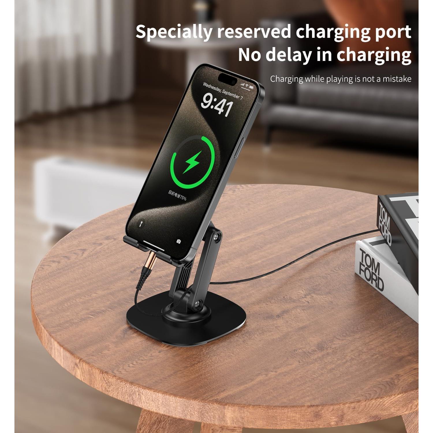 Soporte Plegable para Teléfono Celular 360° RuiTao K69-Negro