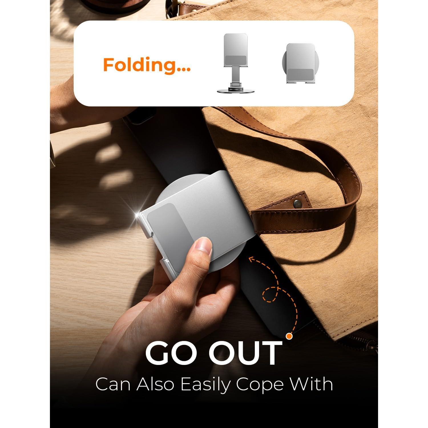 Soporte para Teléfono LISEN de Metal Ajustable 360° - Compatible con iPhone y Samsung