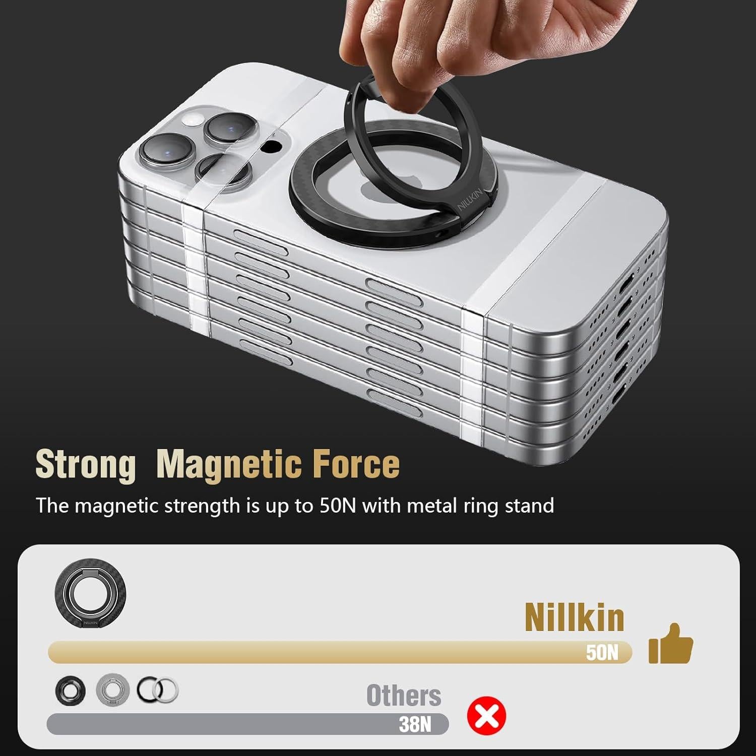 Soporte Magnético Nillkin FiberSnap para iPhone MagSafe