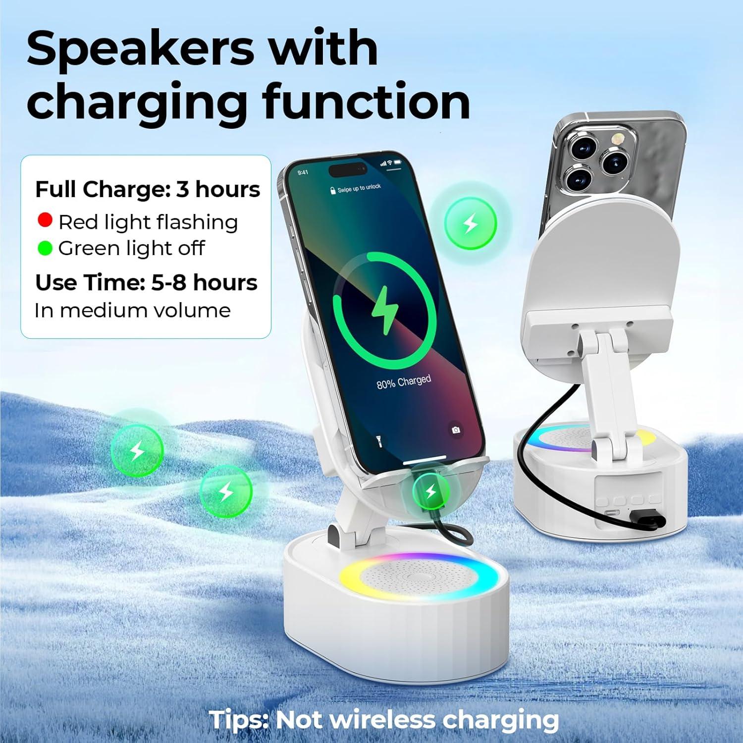 Altavoz Bluetooth Inalámbrico AKLLCCR ZJ-016 5 en 1 con Luz LED