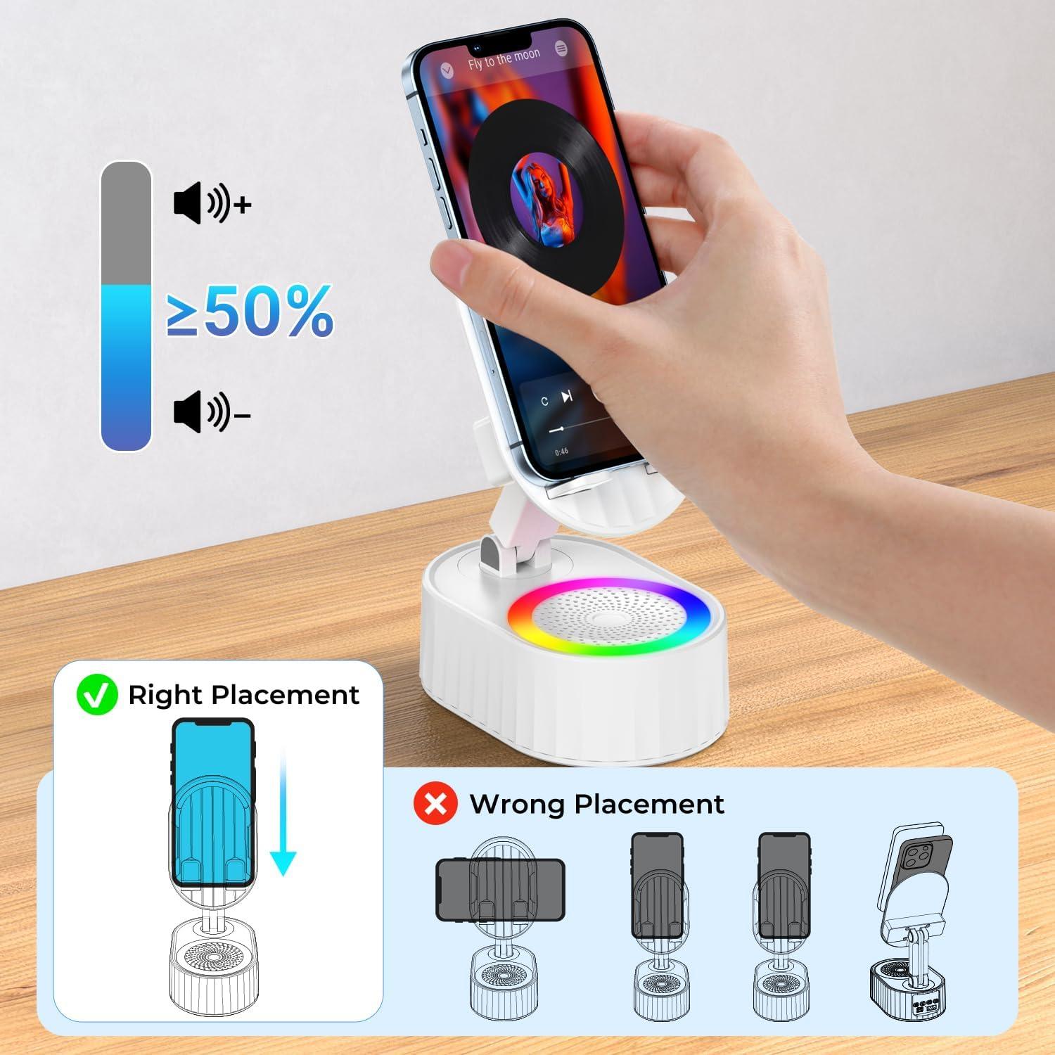 Altavoz Bluetooth Inalámbrico AKLLCCR ZJ-016 5 en 1 con Luz LED