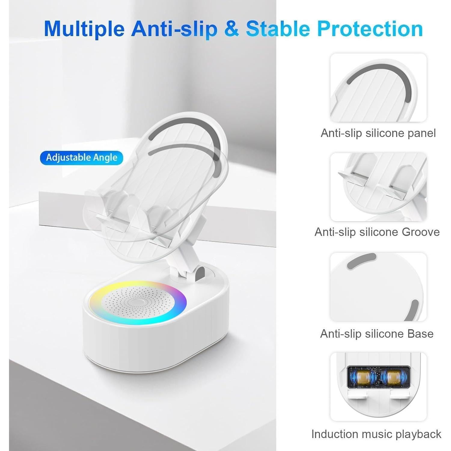 Altavoz Bluetooth Inalámbrico AKLLCCR ZJ-016 5 en 1 con Luz LED