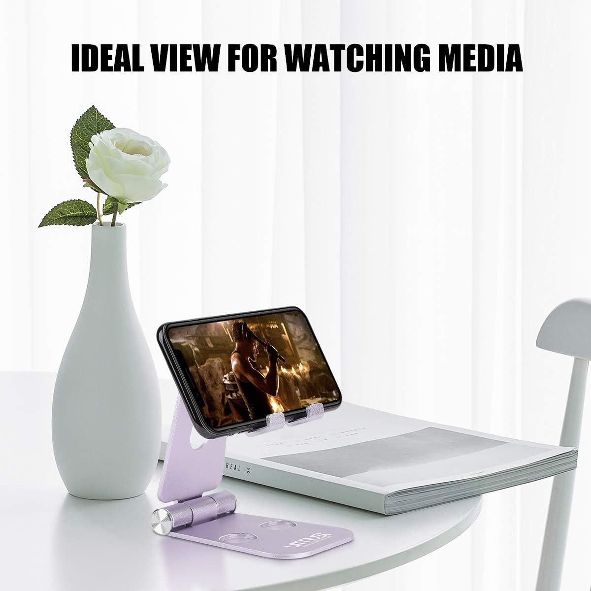 Soporte Ajustable para Teléfono Urmust Plegable 4-10" Púrpura