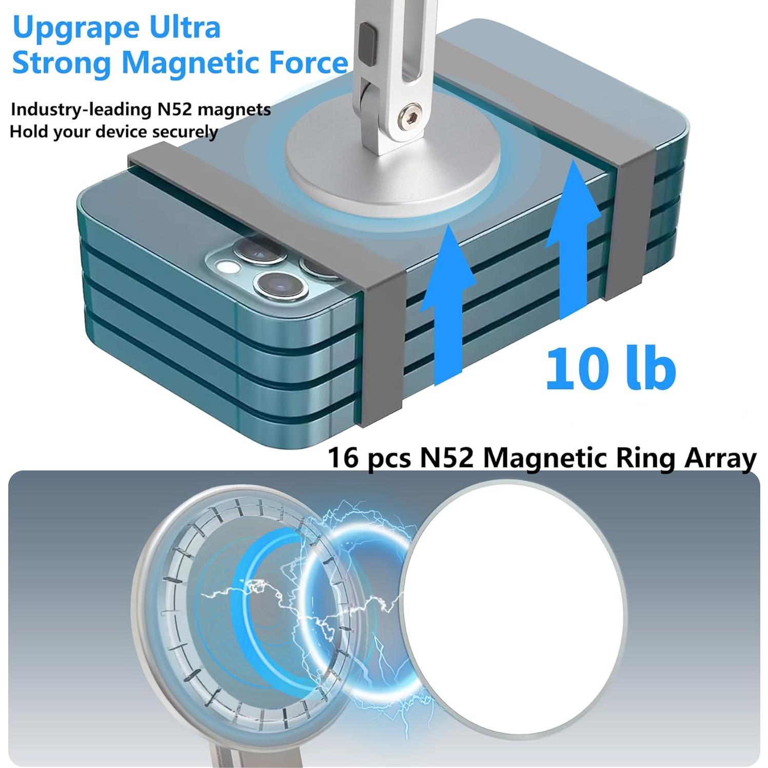 Soporte Magnético Plegable YUEFIELI para Teléfono iPhone 16/15/14/13