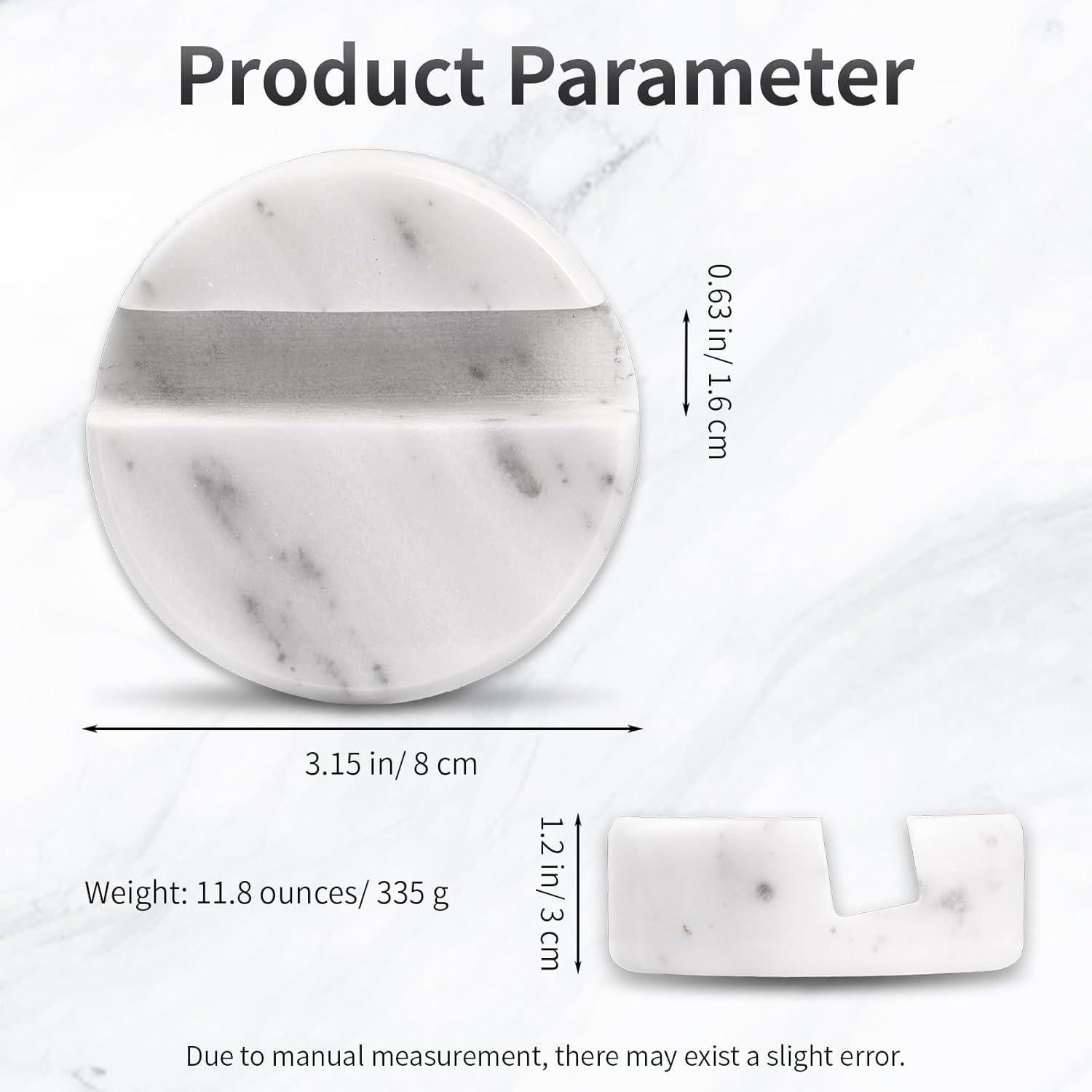 Soporte de Teléfono de Mármol Blanco Mufengshangmao para Escritorio